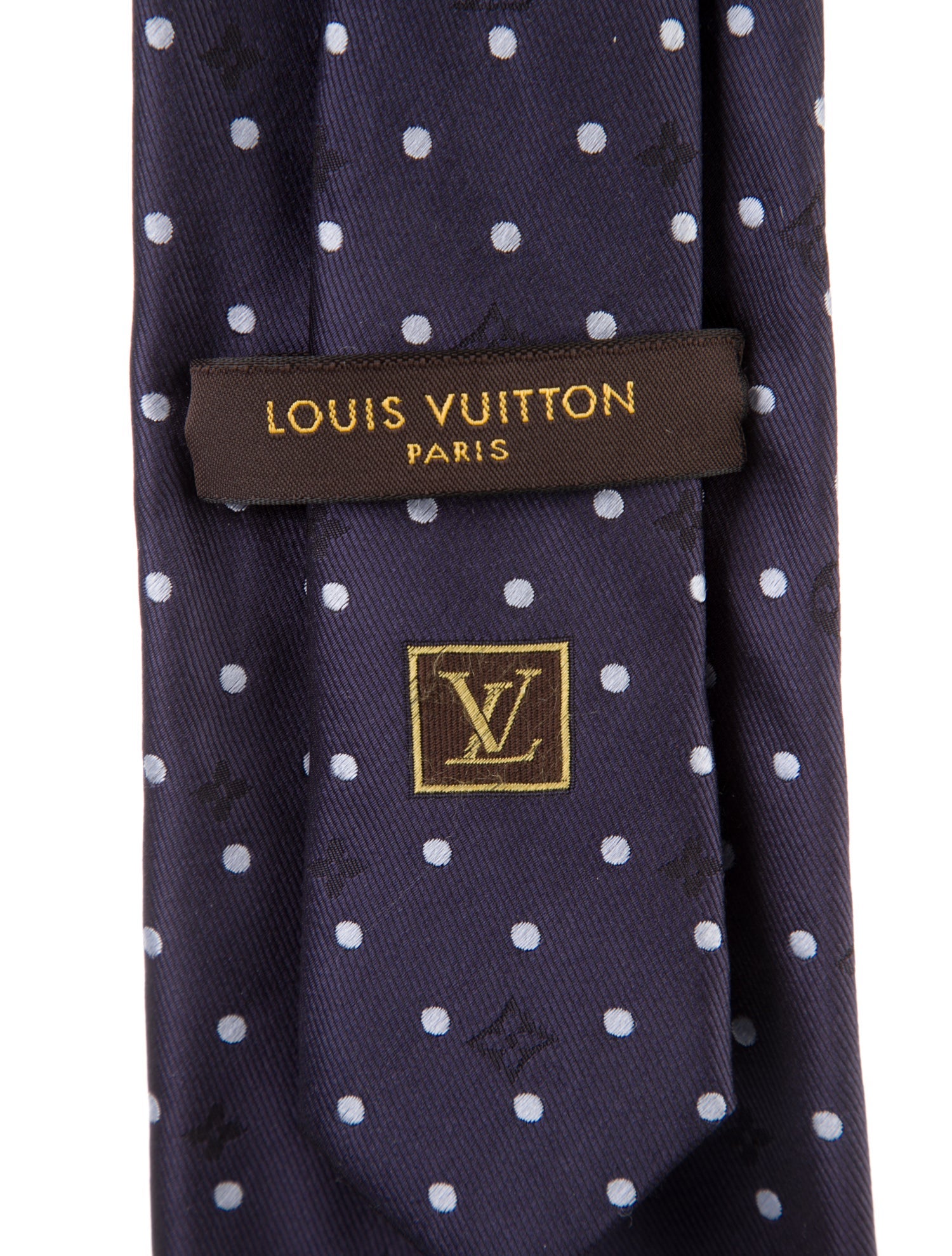 Louis Vuitton Polka Dot Silk Tie