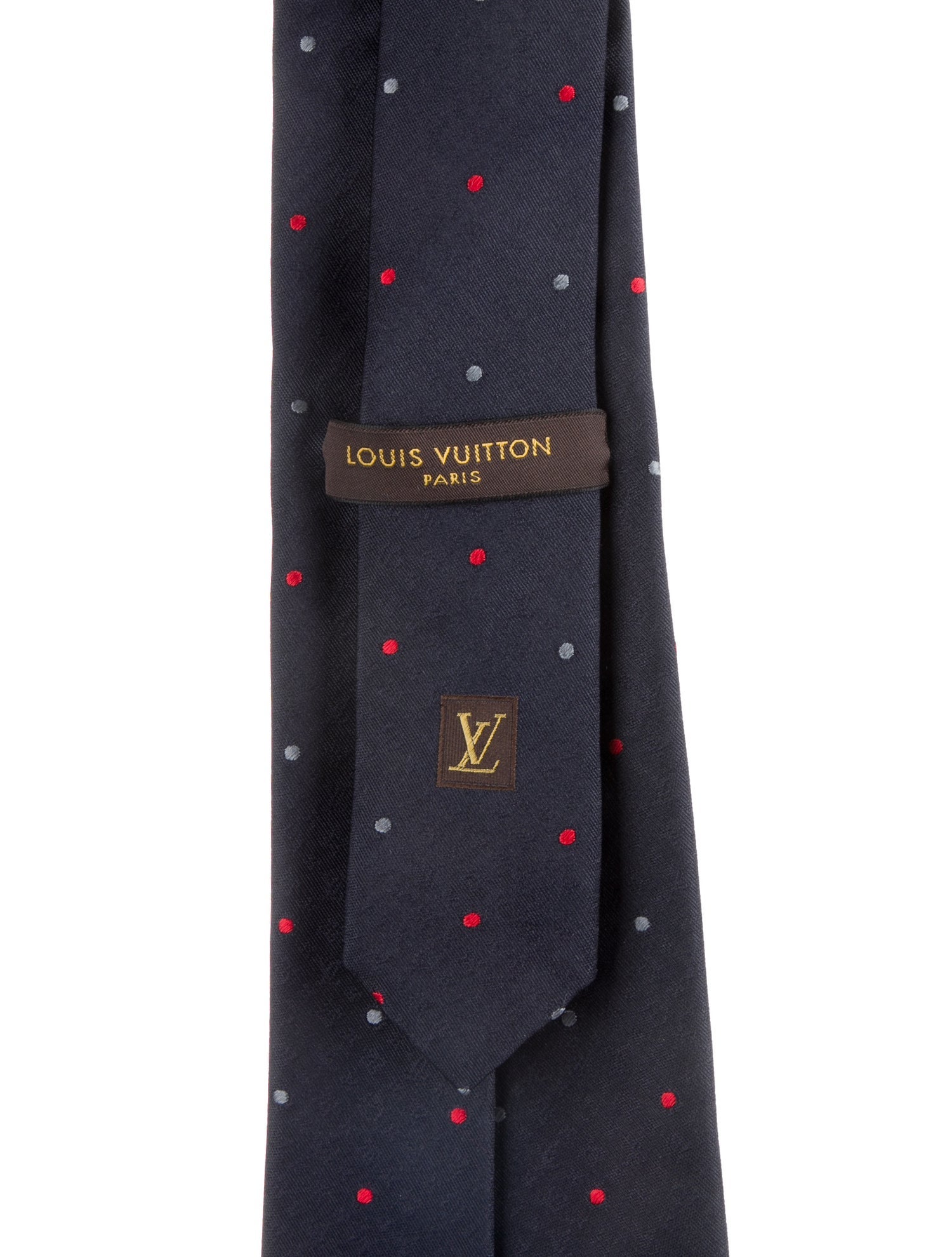 Louis Vuitton Polka Dot Silk Tie