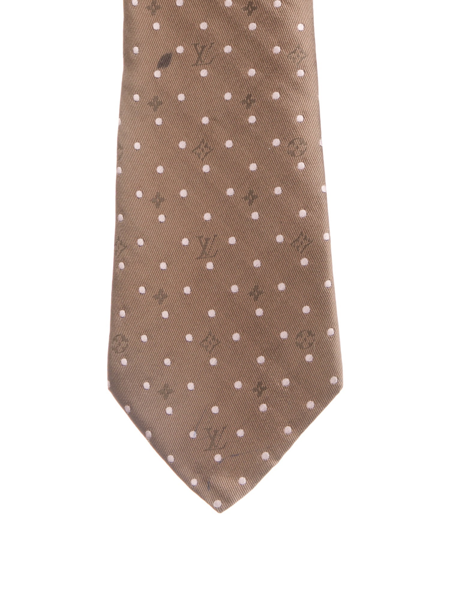 Louis Vuitton Polka Dot Silk Tie