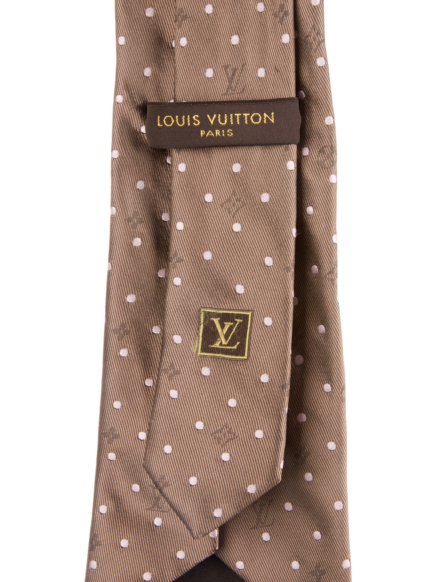 Louis Vuitton Polka Dot Silk Tie