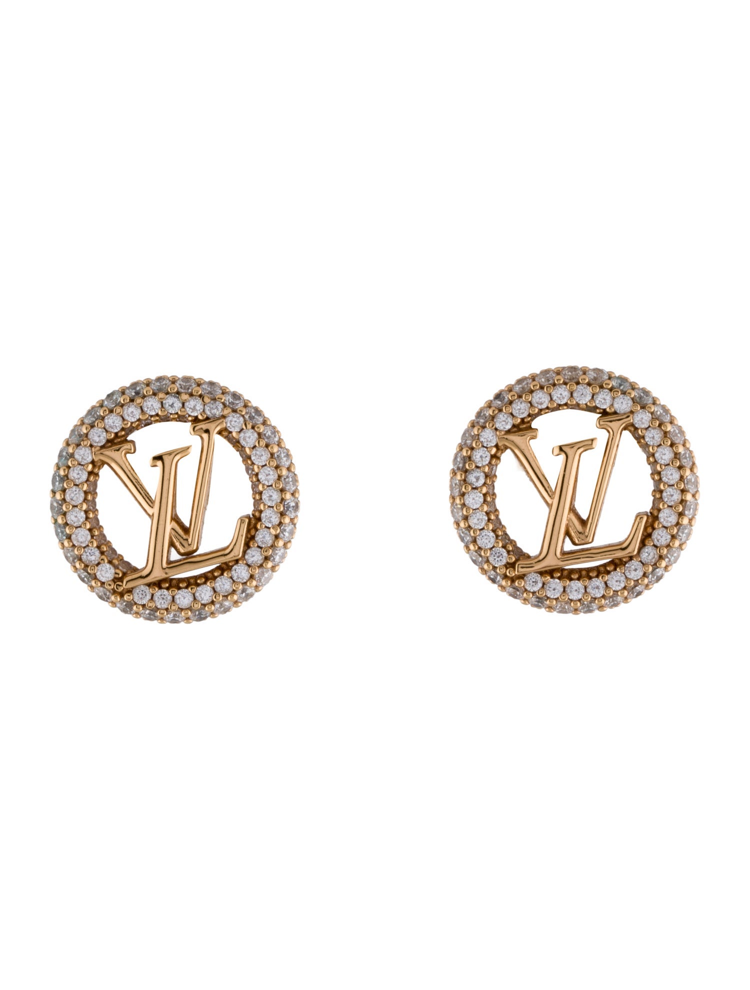 Louis Vuitton Crystal Louise By Night Stud Earrings