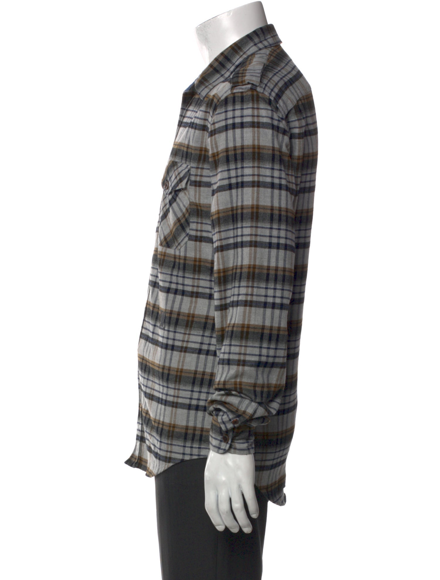 Louis Vuitton 2012 Plaid Print Western Shirt