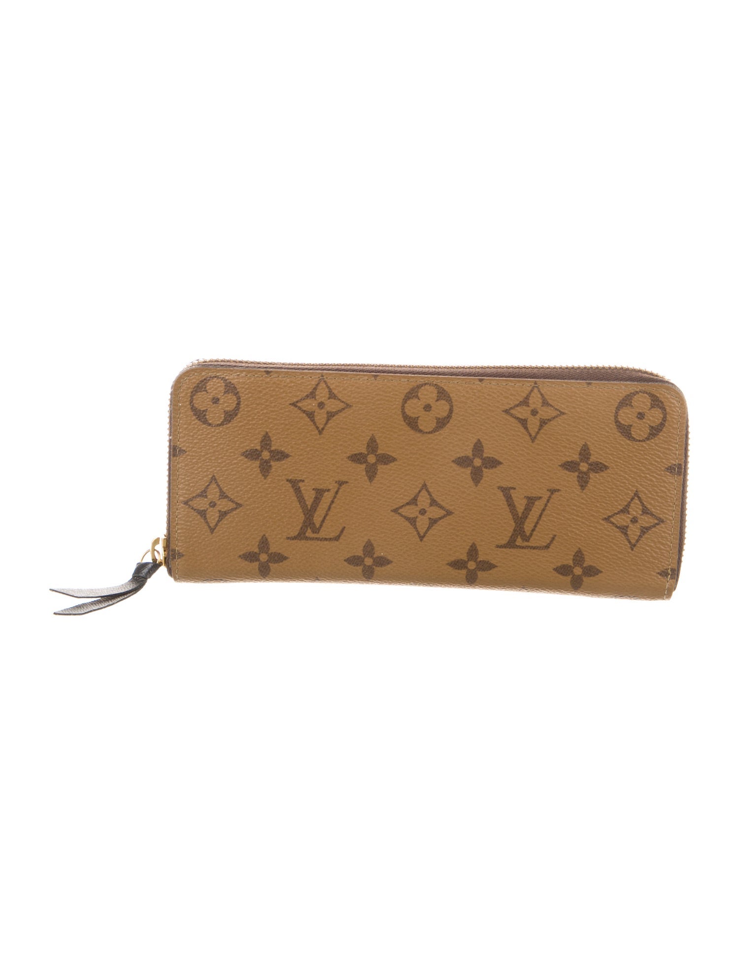 Louis Vuitton Monogram Reverse Coated Canvas Clemence Wallet