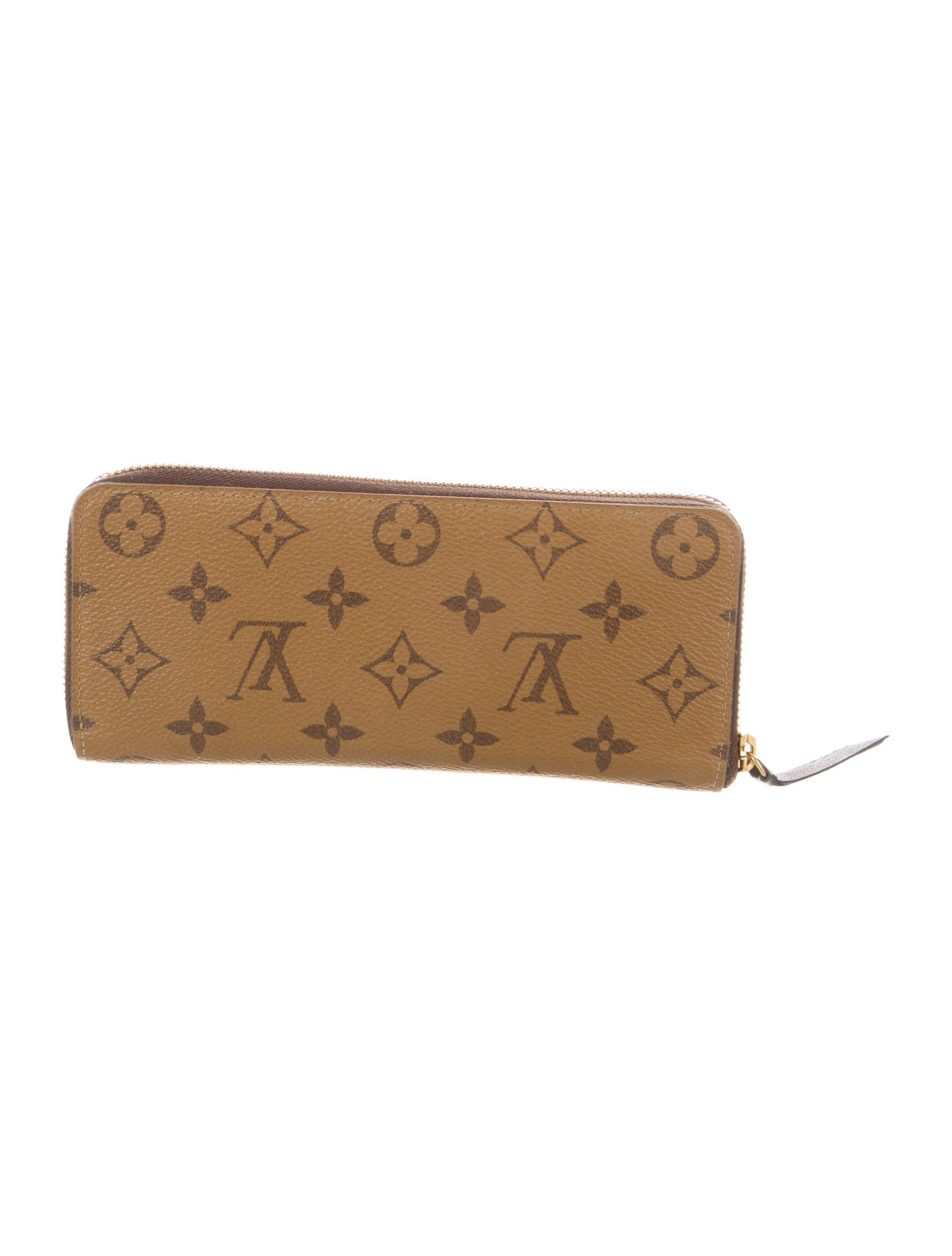 Louis Vuitton Monogram Reverse Coated Canvas Clemence Wallet