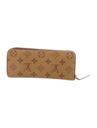 Louis Vuitton Monogram Reverse Coated Canvas Clemence Wallet