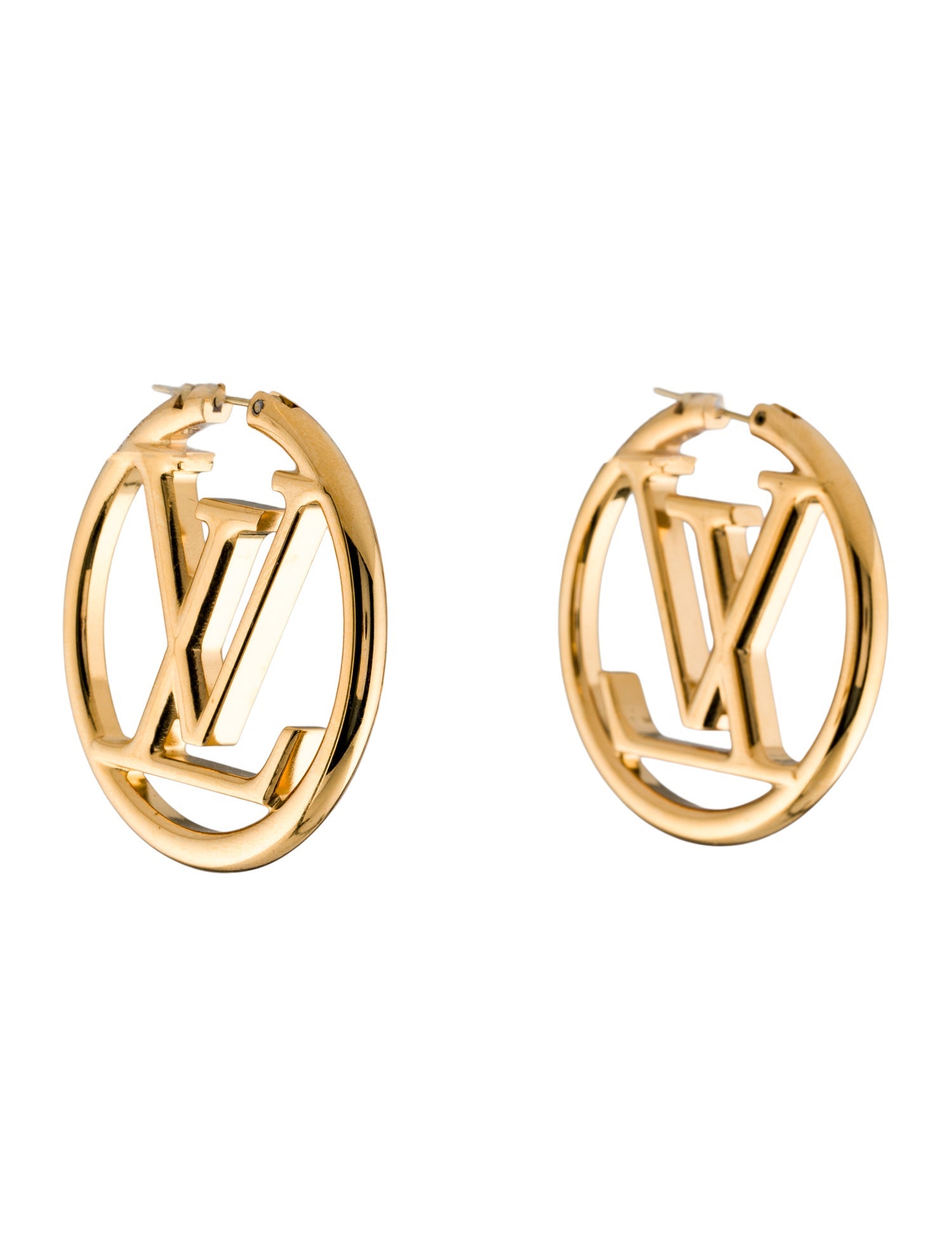 Louis Vuitton Louise GM Hoop Earrings