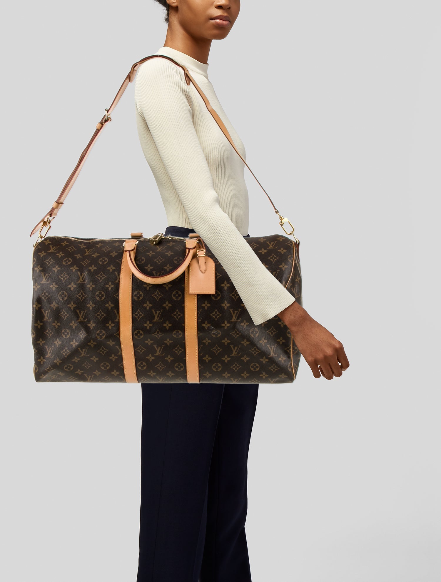 Louis Vuitton LV Monogram Keepall Bandouliere 55