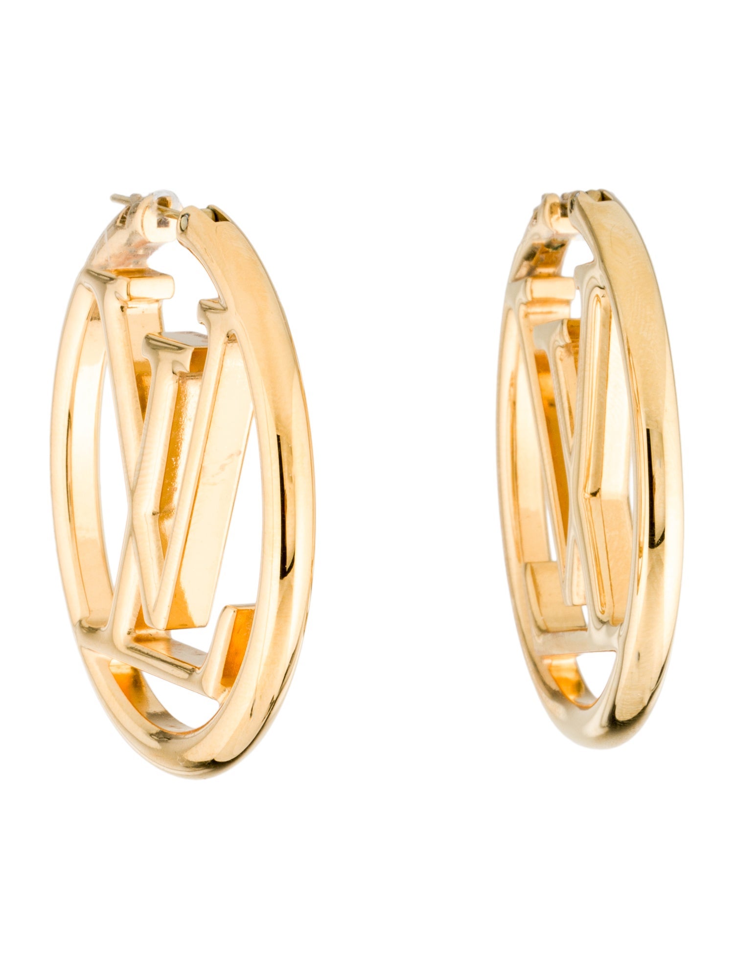 Louis Vuitton Louise GM Hoop Earrings