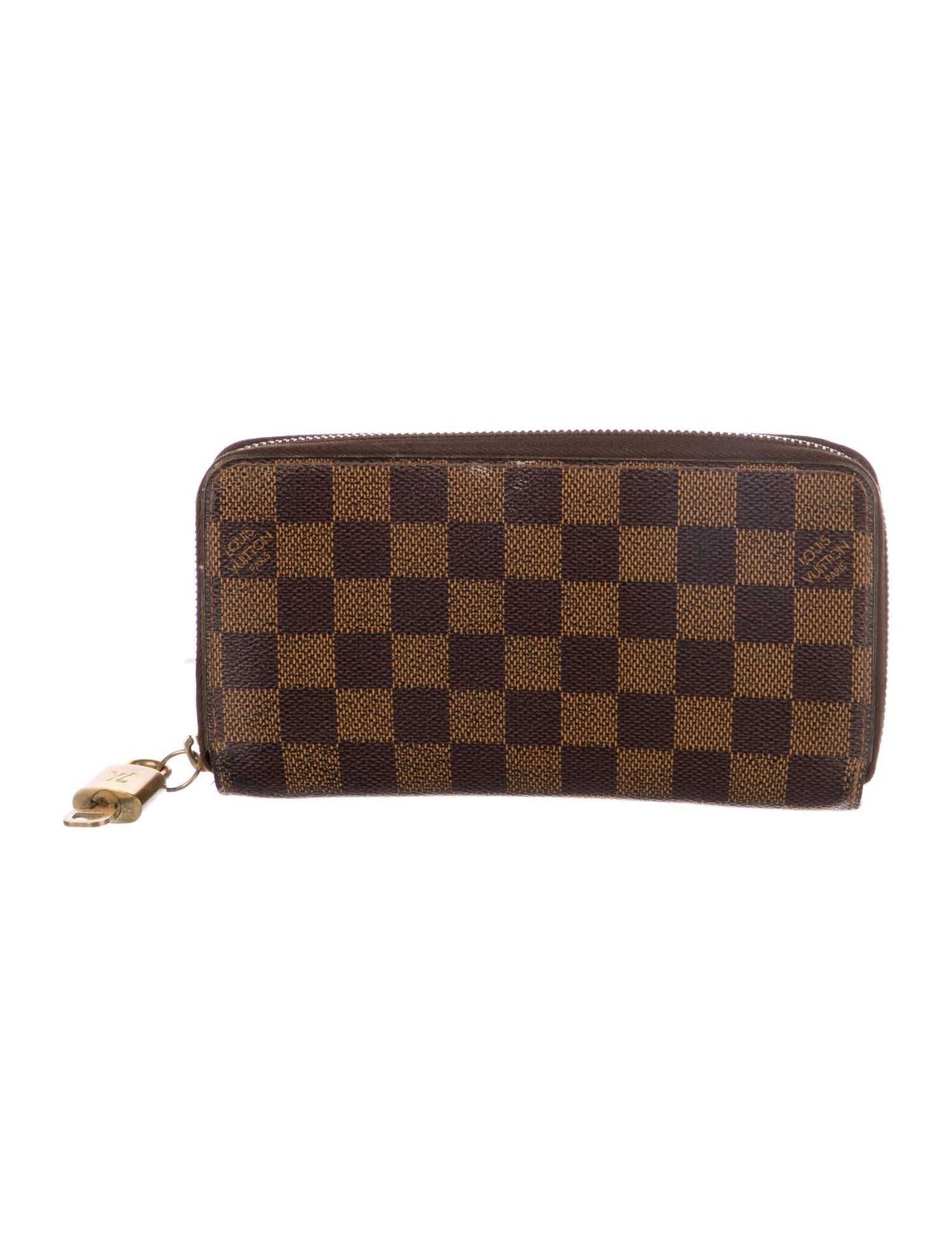 Louis Vuitton 2014 Damier Ebene Pattern Clemence Wallet