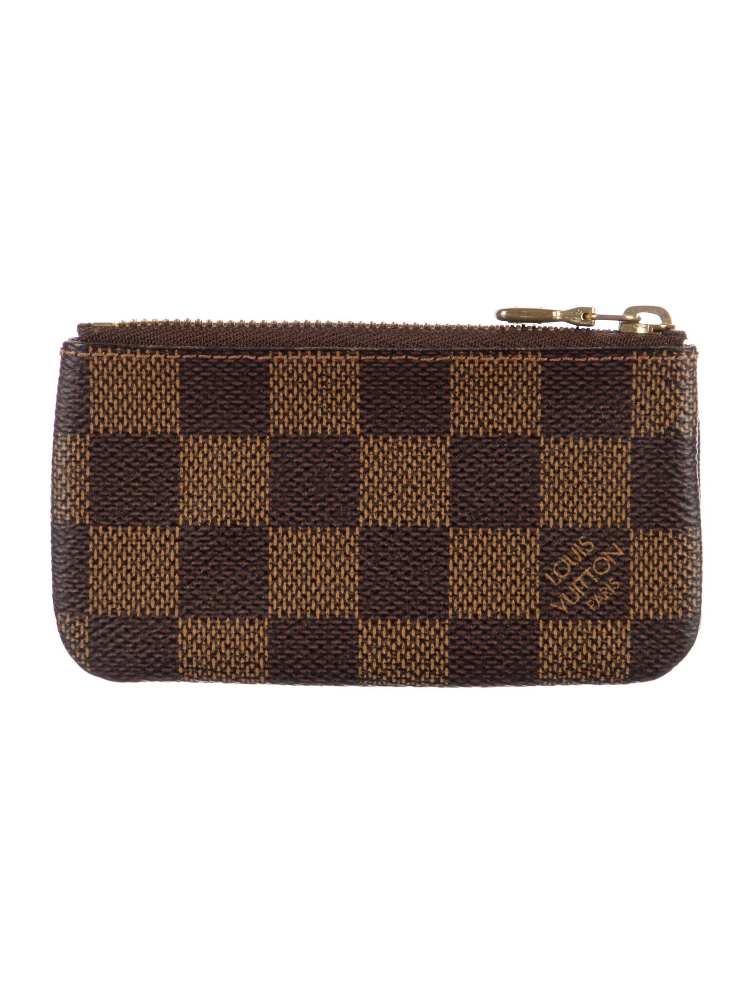 Louis Vuitton Damier Ebene Pattern Coated Canvas Zippy Coin Purse