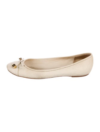 Louis Vuitton LV Monogram Leather Ballet Flats