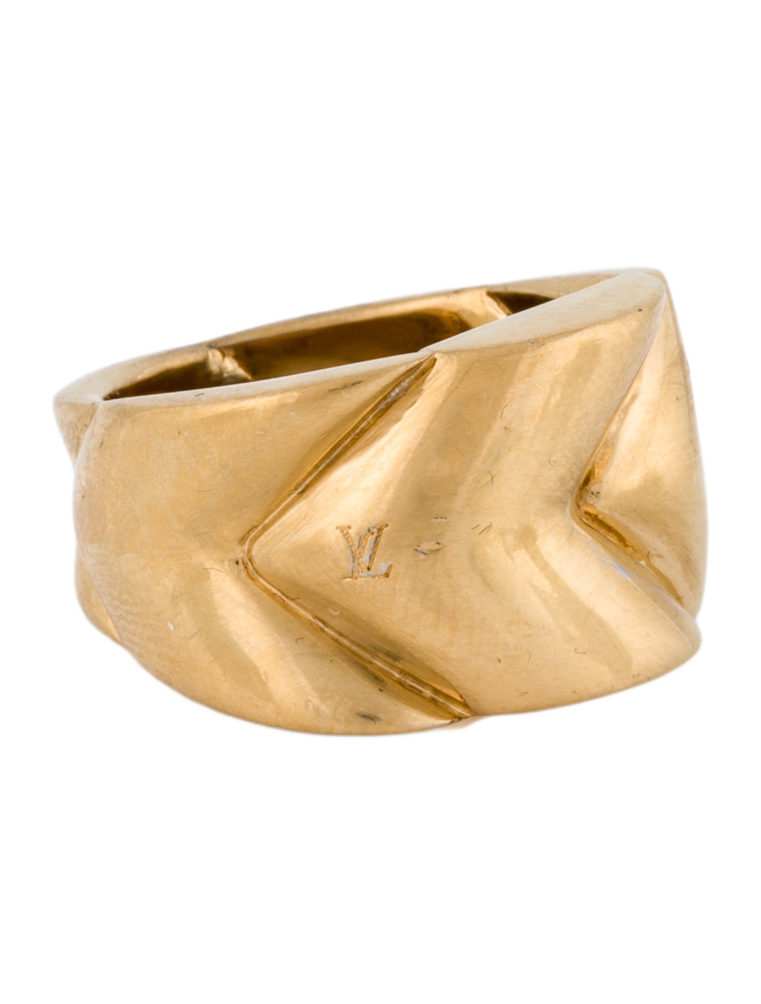 Louis Vuitton Textured Band Ring