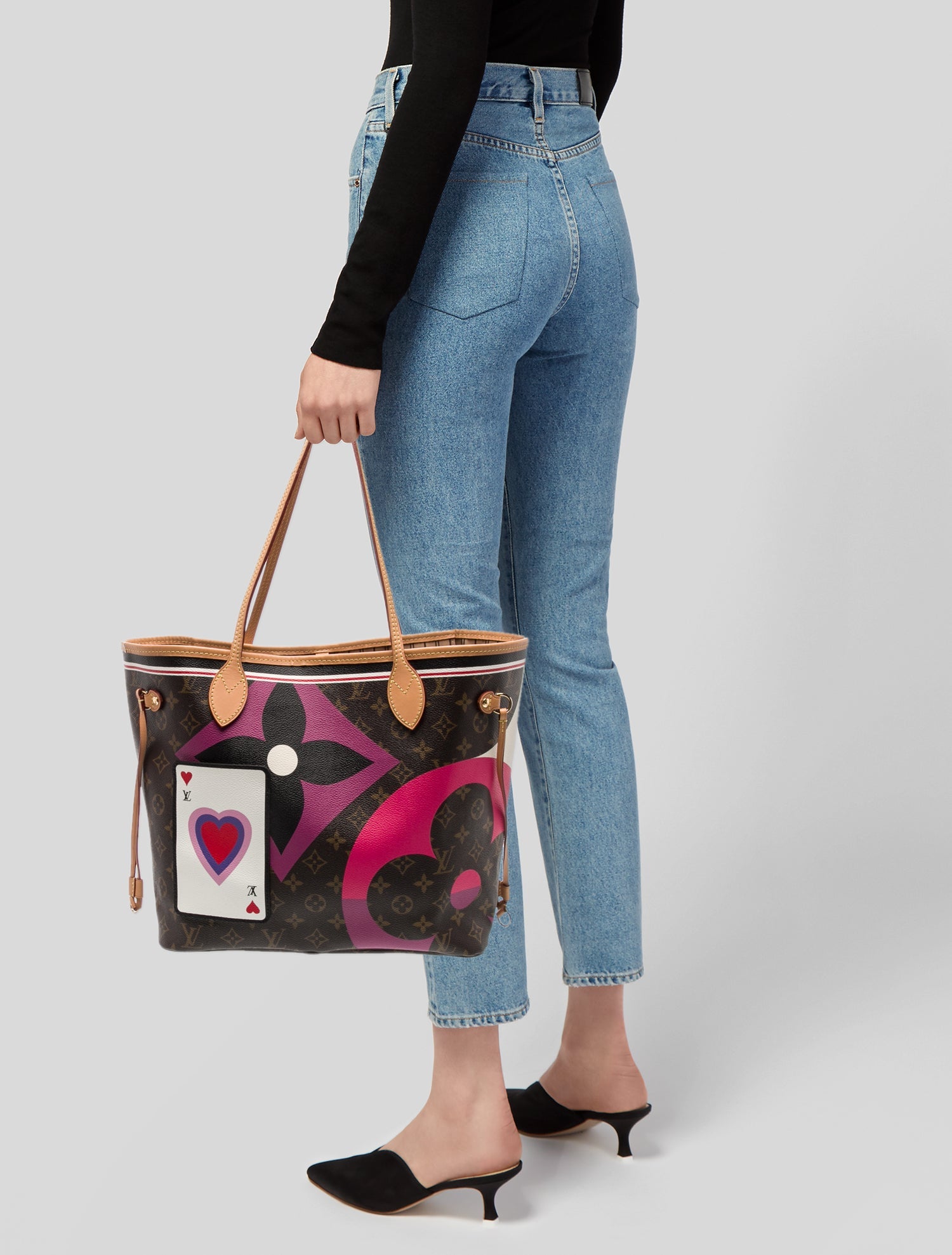 Louis Vuitton LV Monogram Neverfull w/Pouch MM