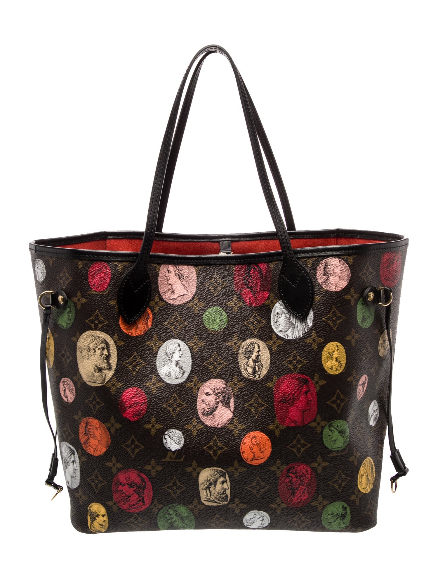 Louis Vuitton x FORNASETTI LV Monogram Cameo Neverfull w/Pouch MM