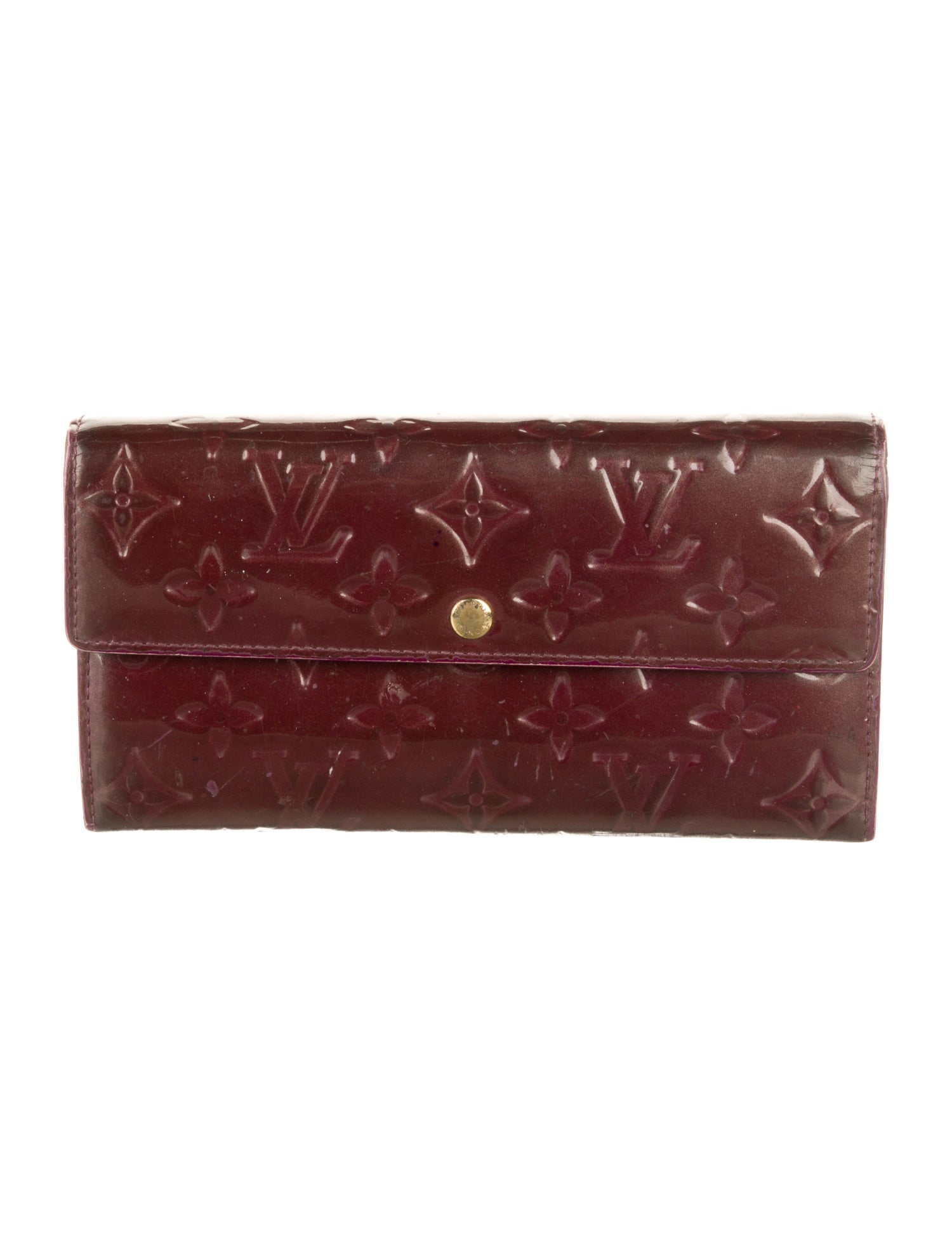 Louis Vuitton Monogram Vernis Vernis Patent Leather Sarah Wallet