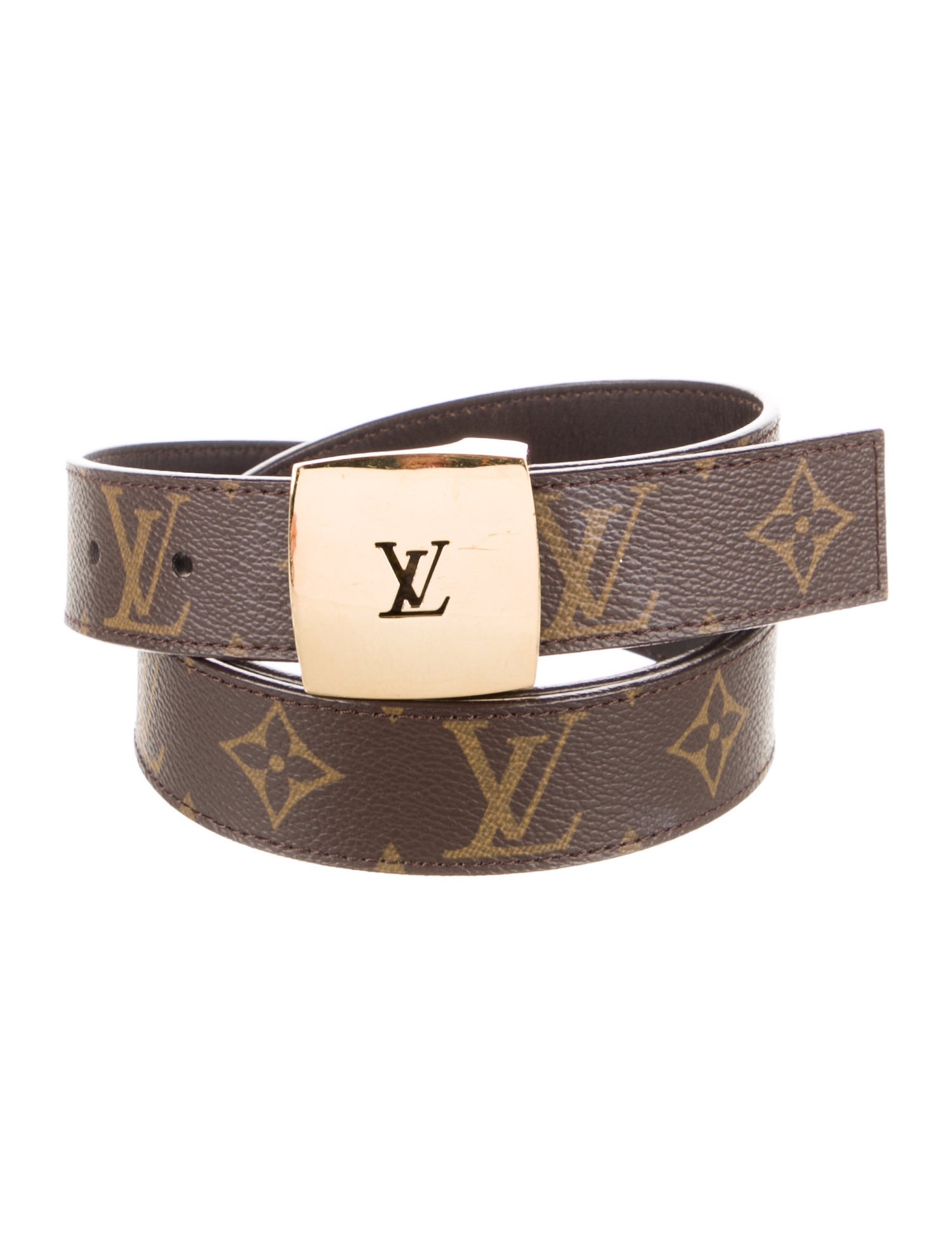 Louis Vuitton LV Monogram Coated Canvas Belt