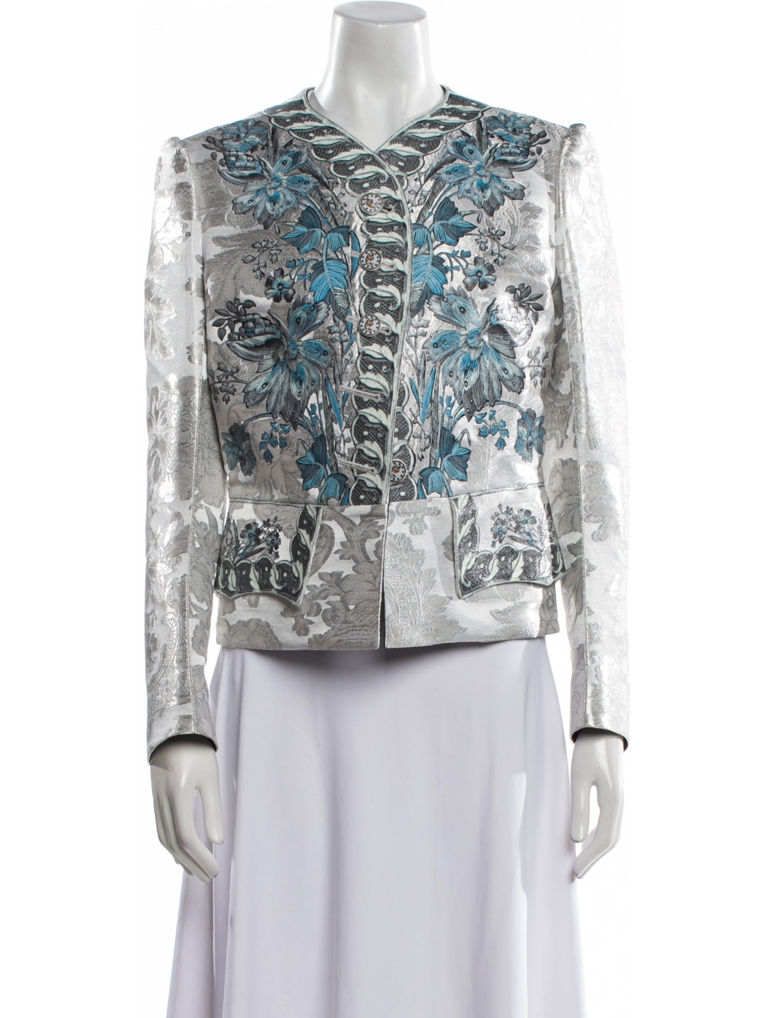 Louis Vuitton 2018 Tweed Pattern Evening Jacket