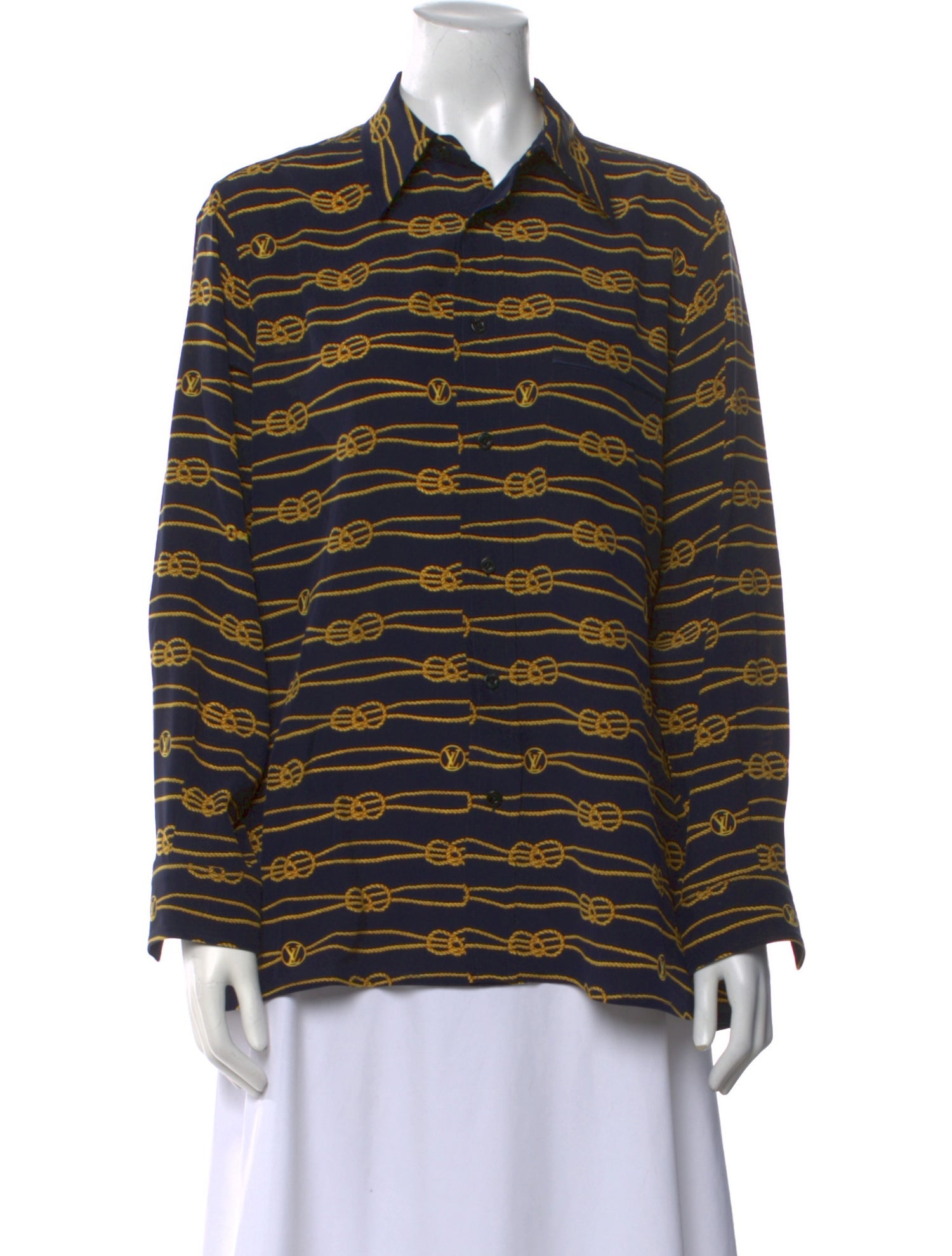 Louis Vuitton 2023 Silk Button-Up Top