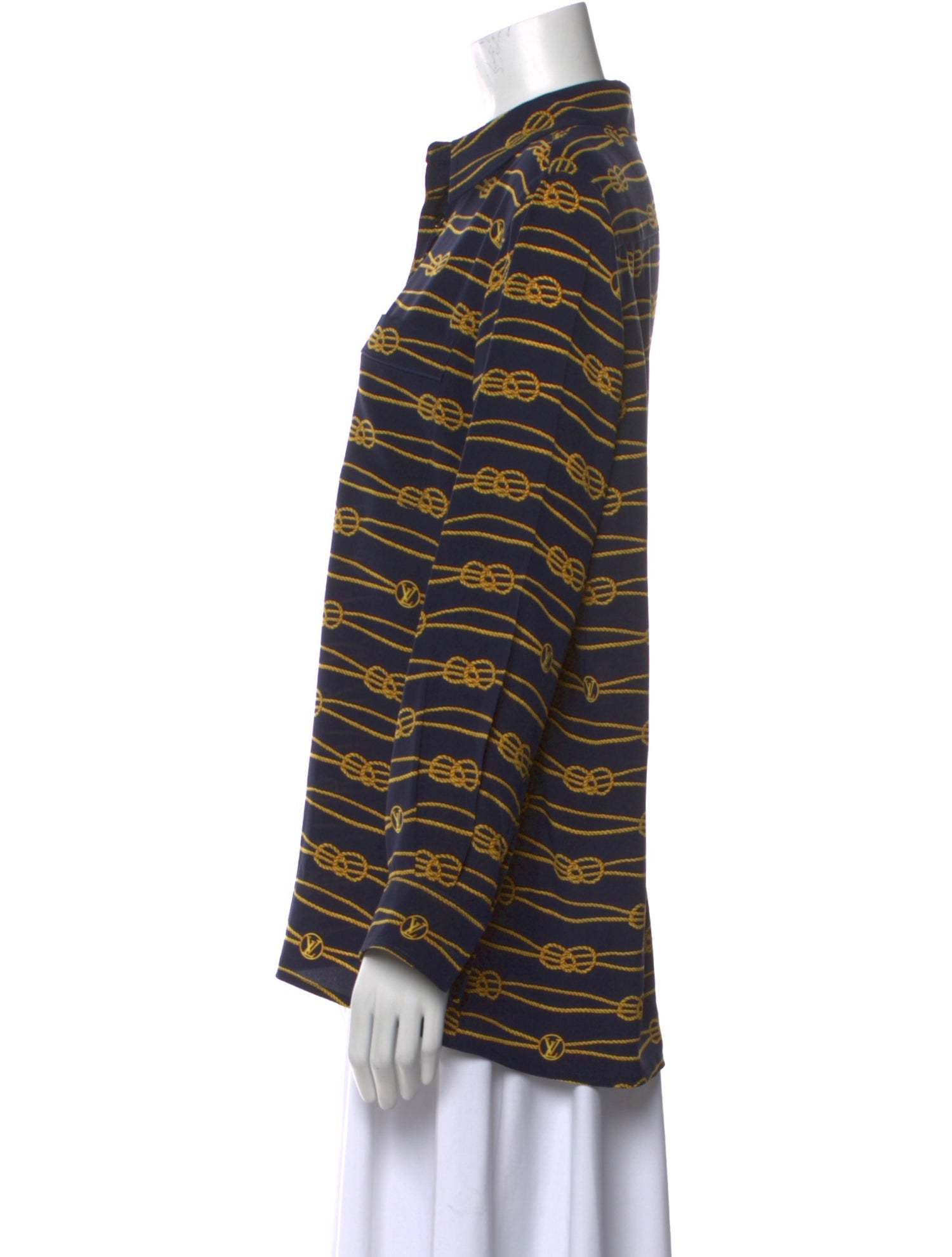 Louis Vuitton 2023 Silk Button-Up Top