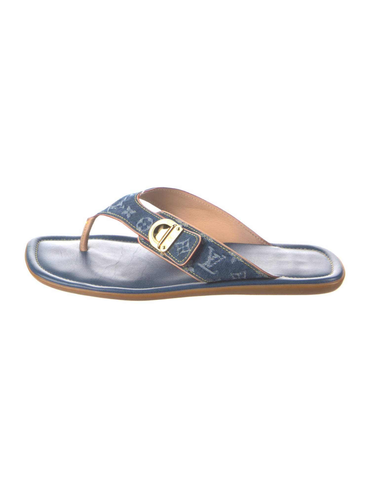 Louis Vuitton LV Monogram Denim Slides