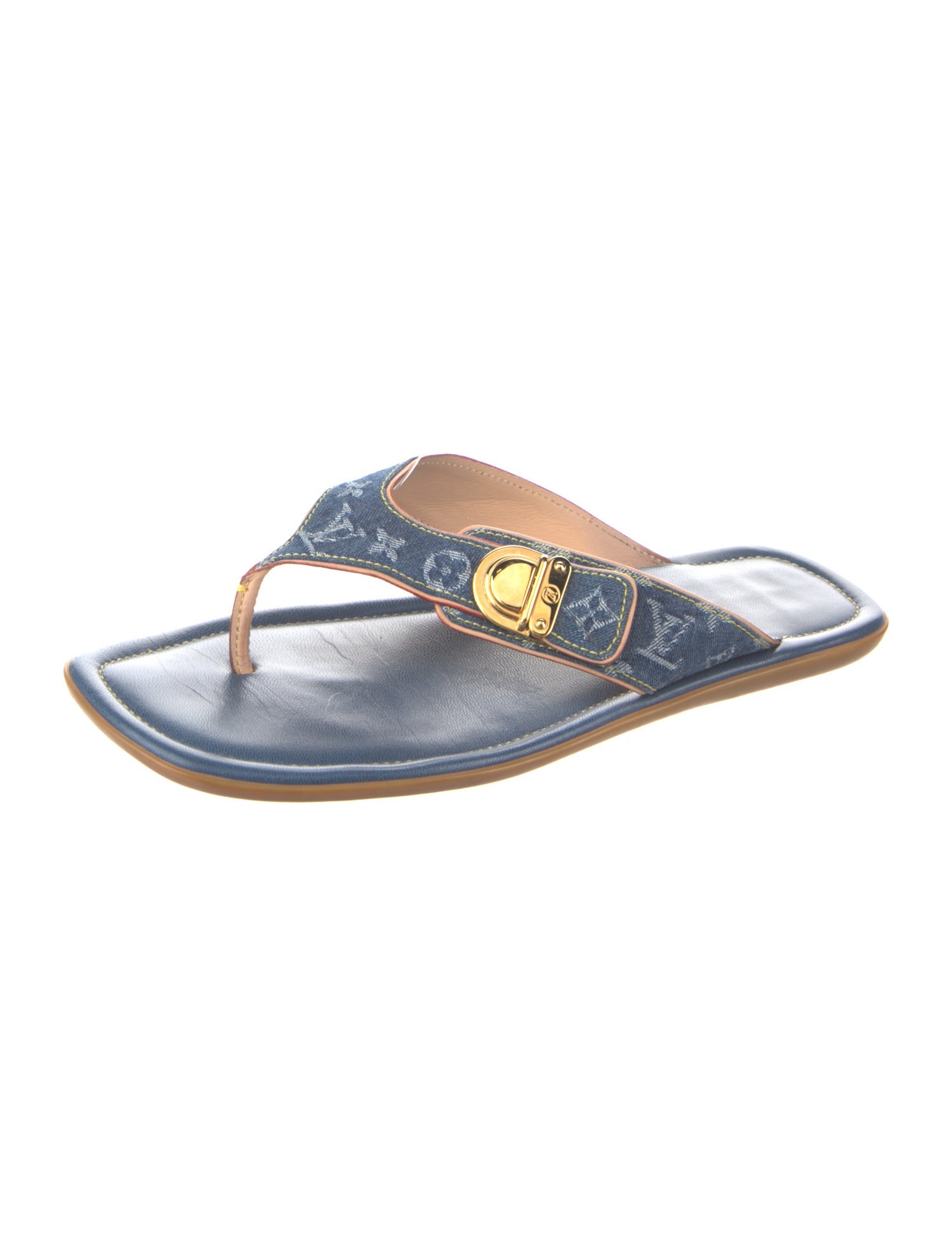 Louis Vuitton LV Monogram Denim Slides