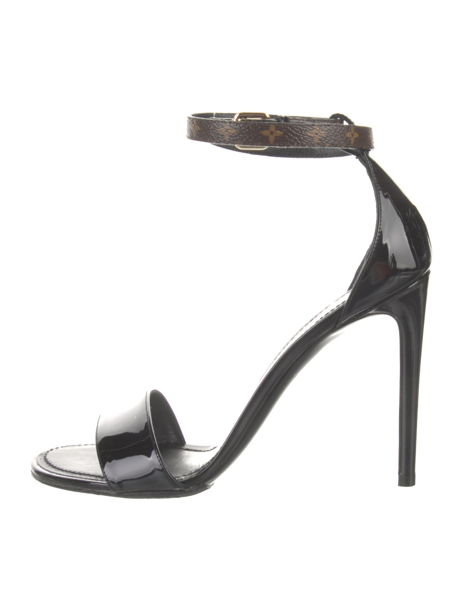 Louis Vuitton LV Monogram Patent Leather Sandals