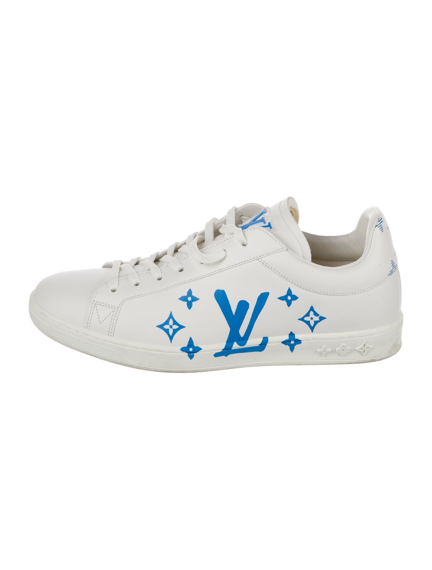 Louis Vuitton Leather Printed Sneakers