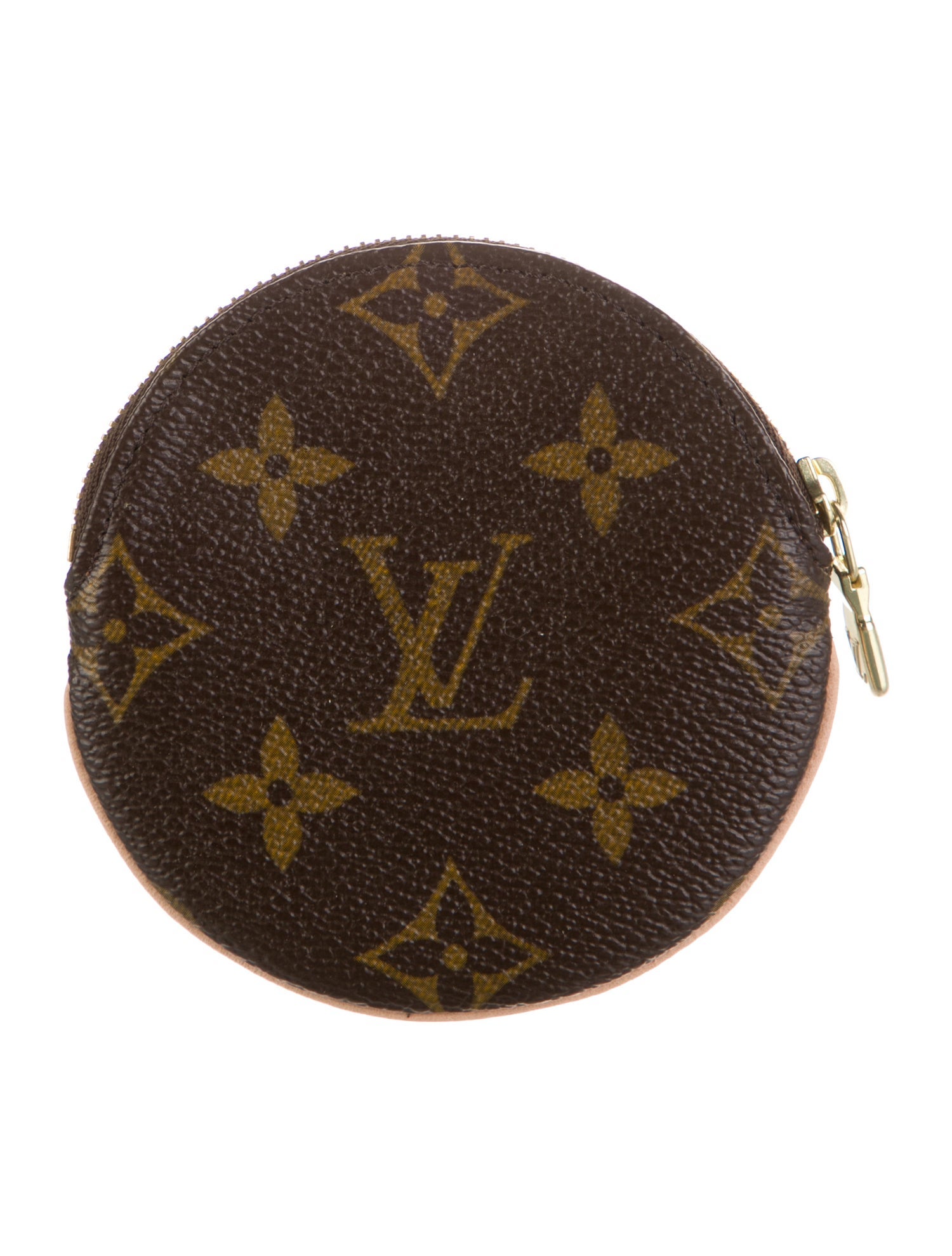 Louis Vuitton LV Monogram Coated Canvas Round Coin Purse