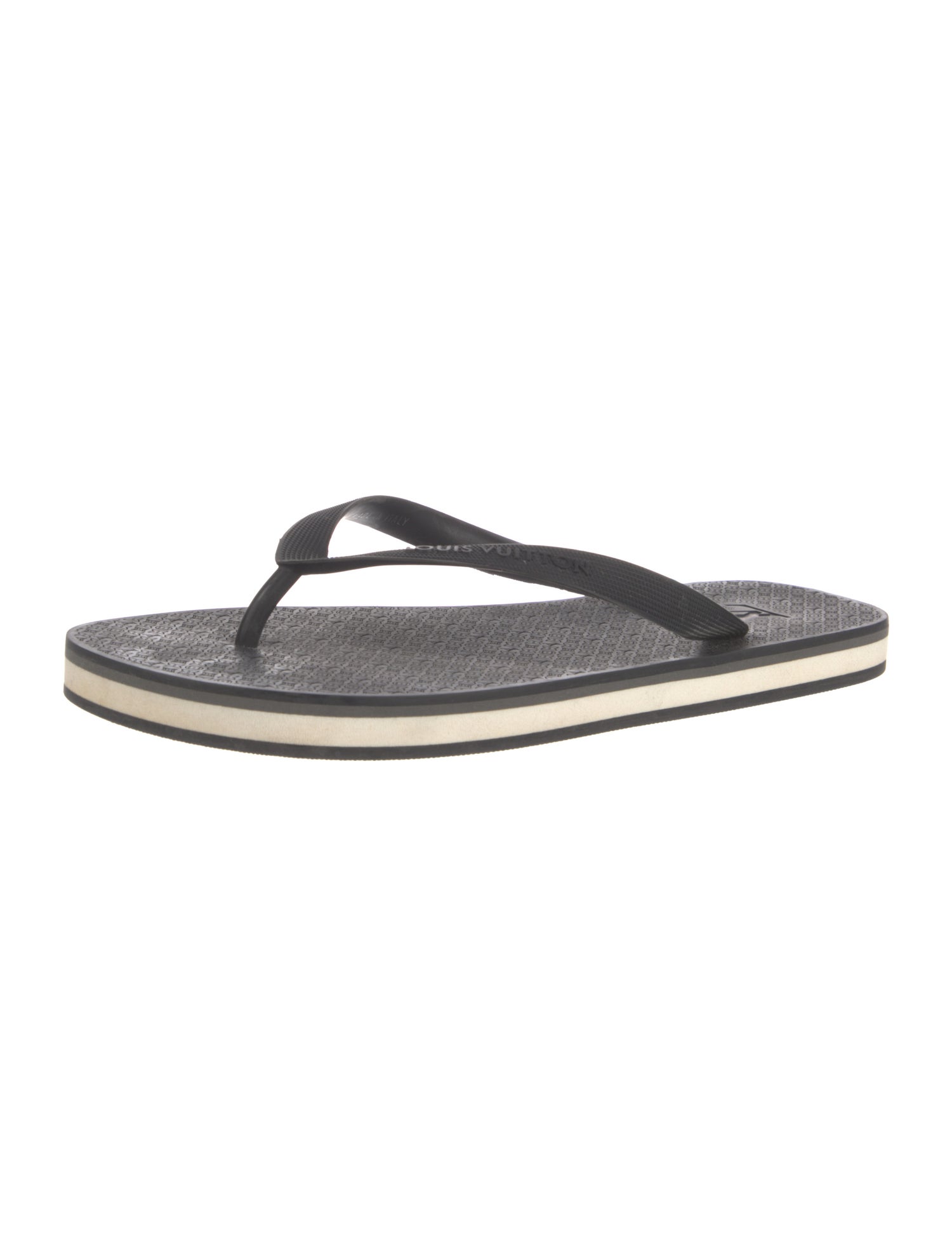 Louis Vuitton LV Monogram Rubber Flip Flops