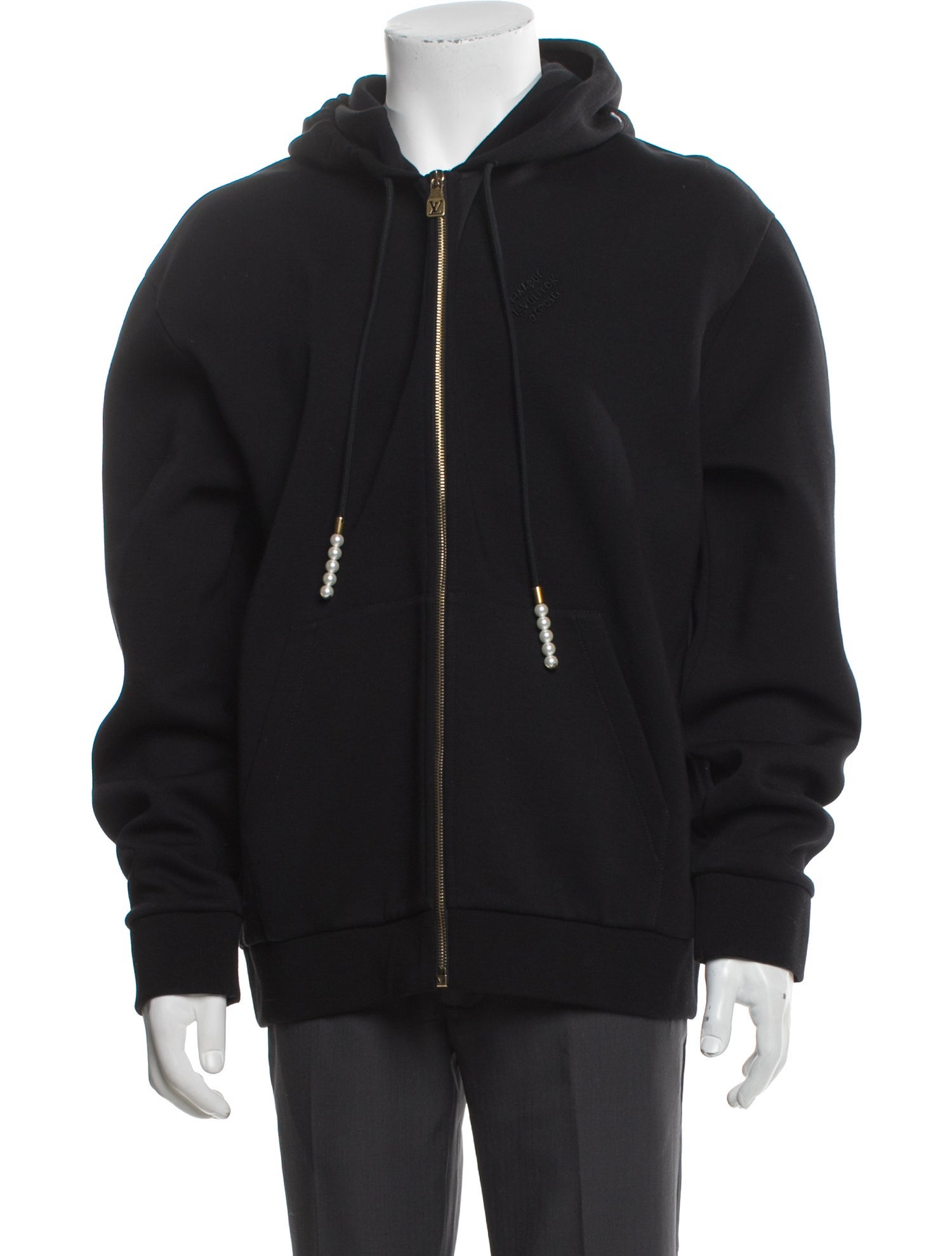 Louis Vuitton 2025 Faux Pearl Accents Hoodie w/ Tags