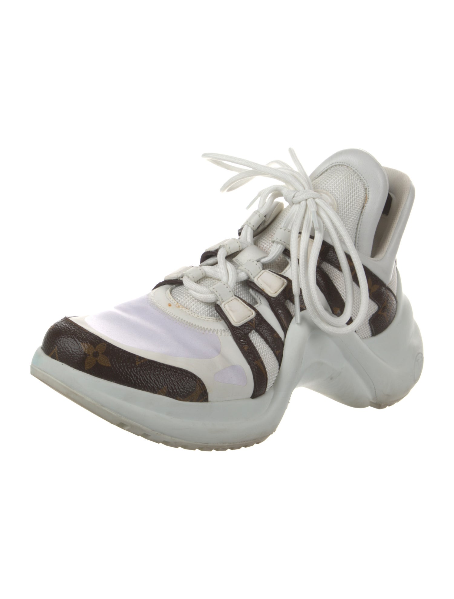 Louis Vuitton LV Monogram Leather Chunky Sneakers