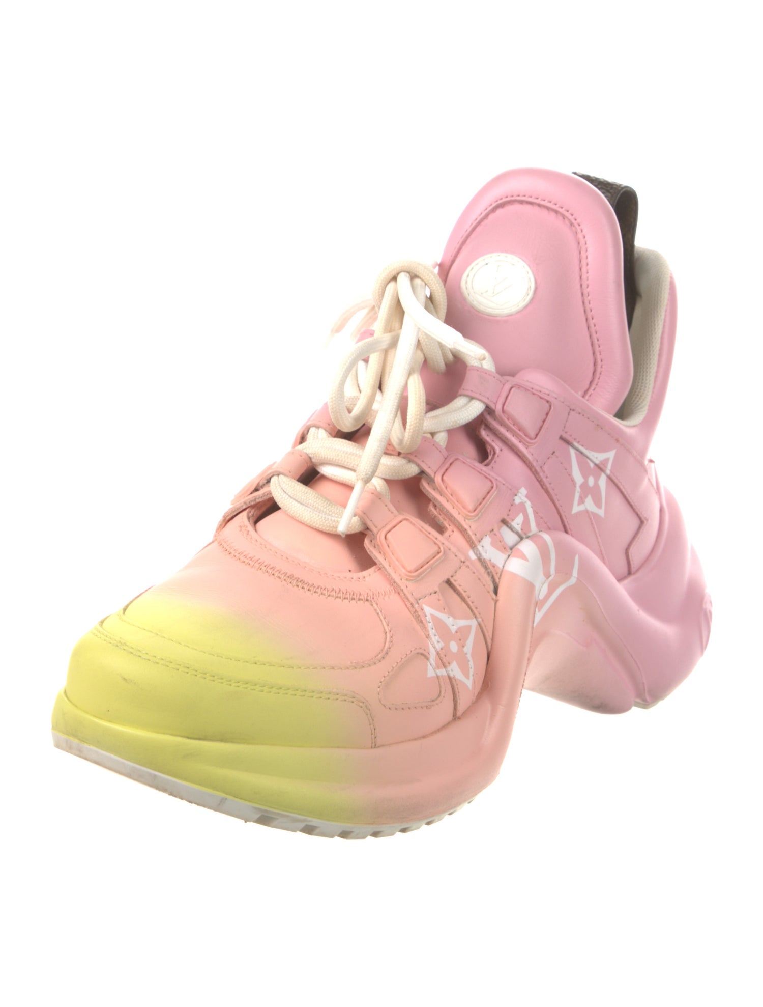 Louis Vuitton LV Monogram Leather Chunky Sneakers