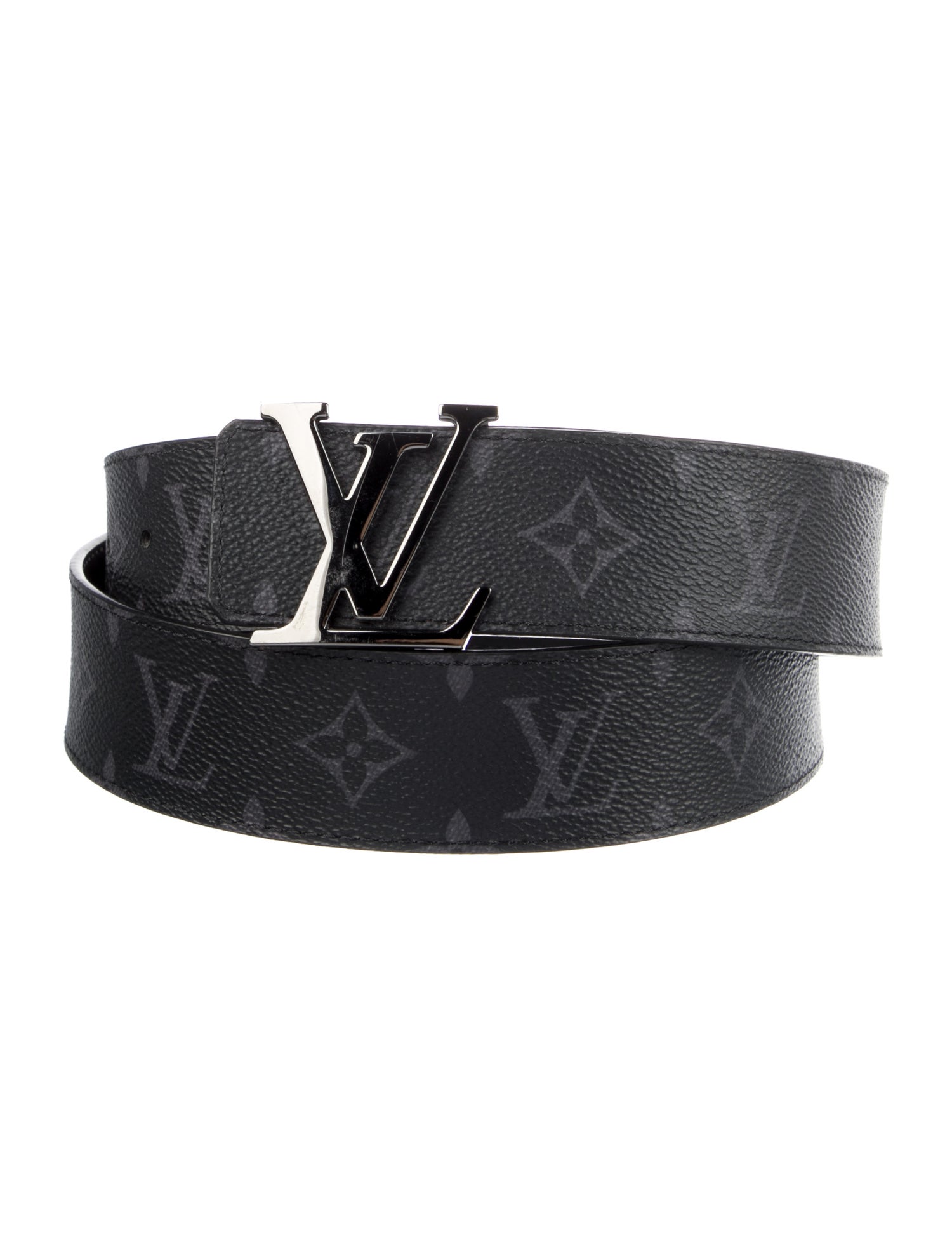 Louis Vuitton 2021 Monogram Eclipse LV Initiales 40MM Reversible Belt Waist Belt
