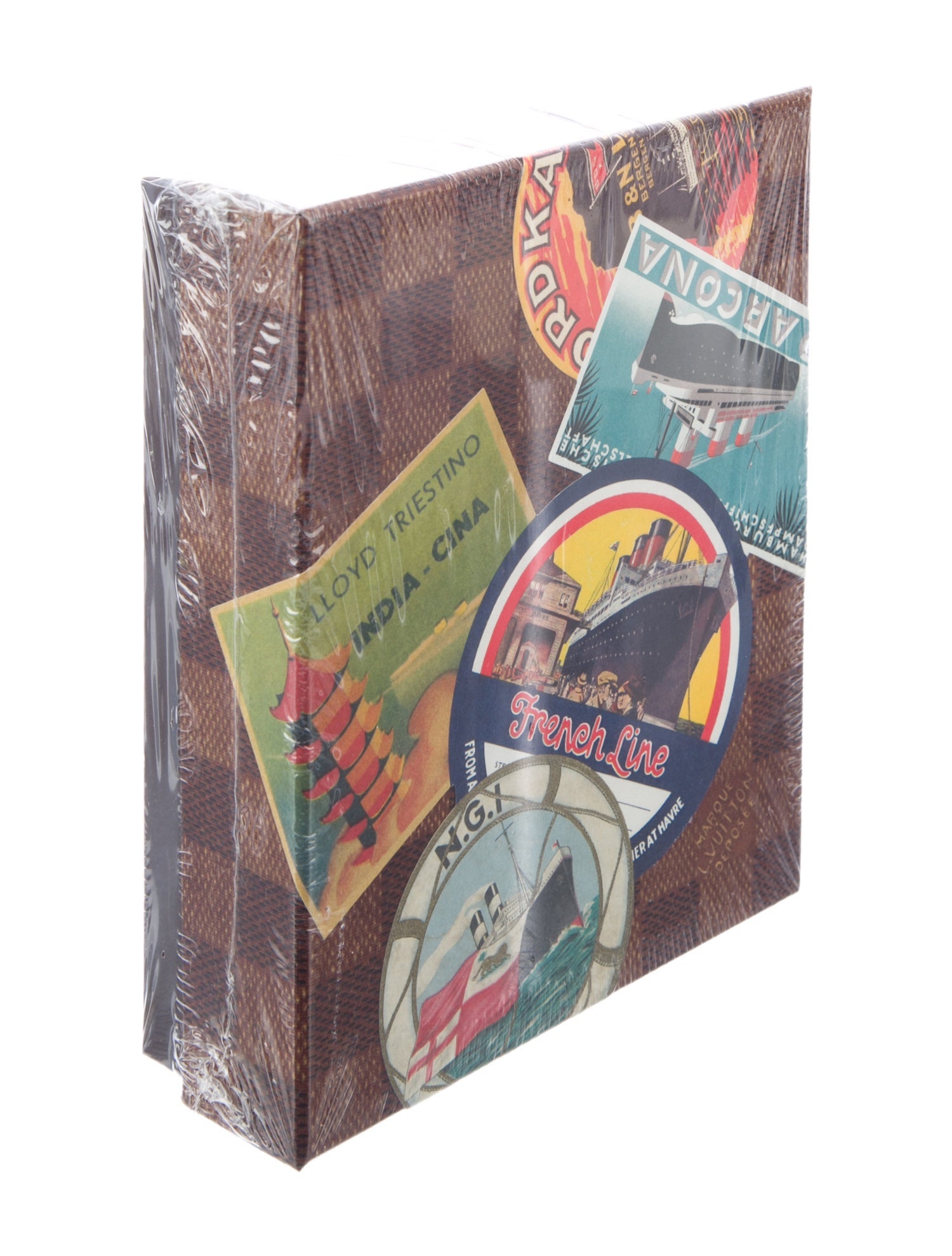 Louis Vuitton Ocean Liners Labels Postcard Box w/ Tags