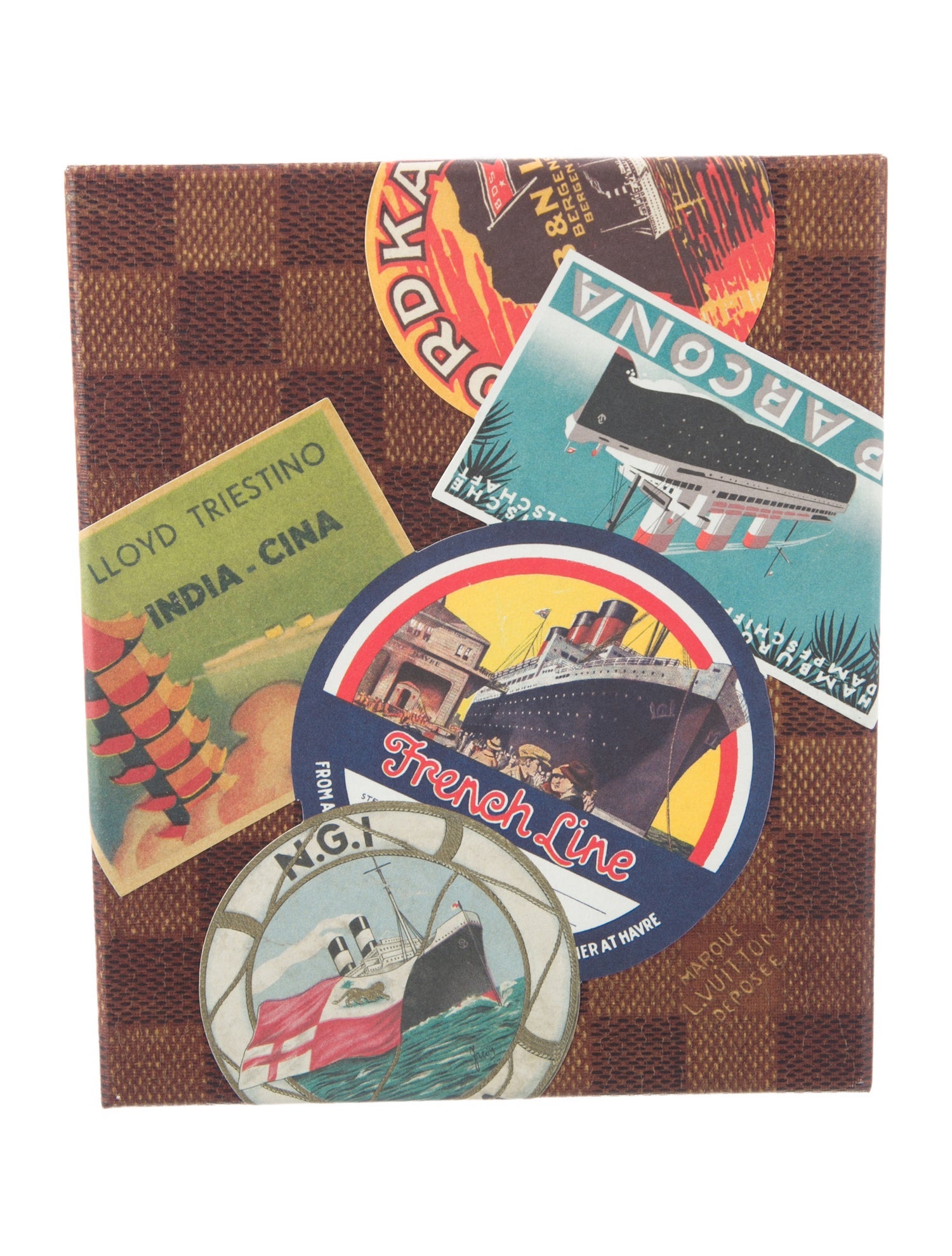 Louis Vuitton Ocean Liners Labels Postcard Box