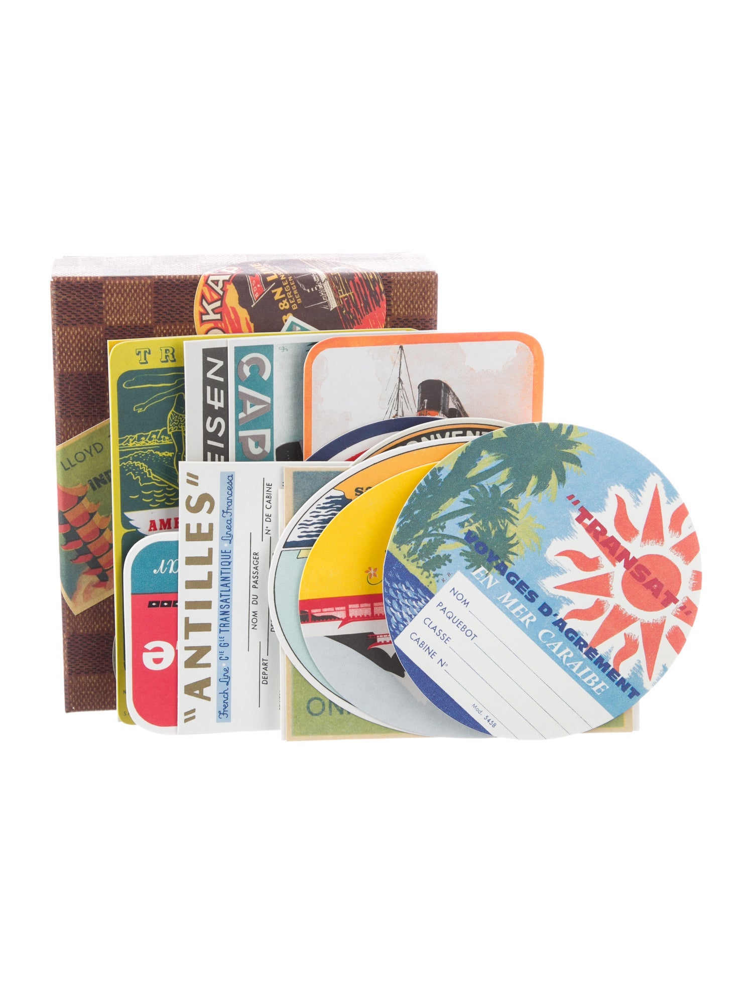 Louis Vuitton Ocean Liners Labels Postcard Box