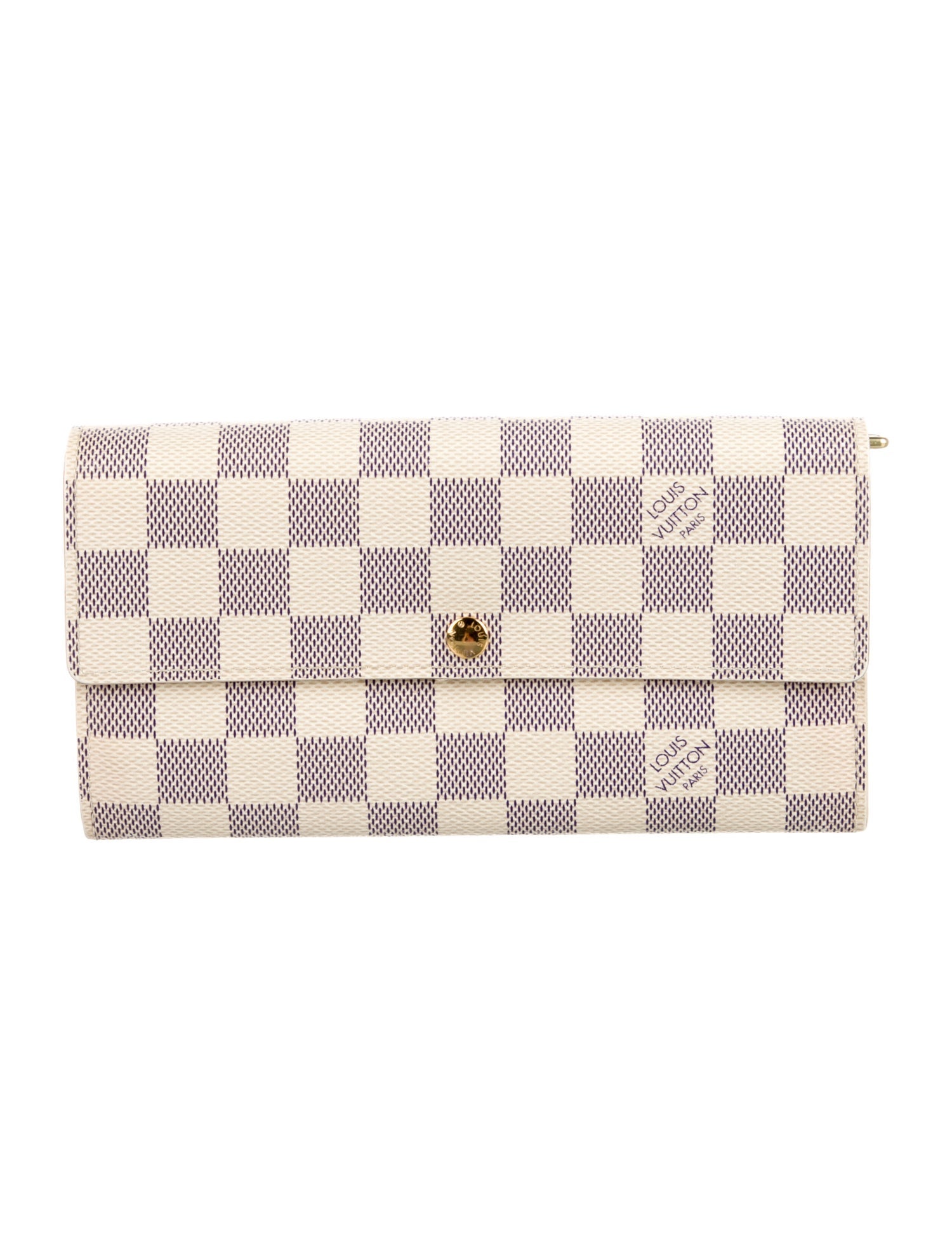 Louis Vuitton 2011 Damier Azur Pattern Sarah Wallet