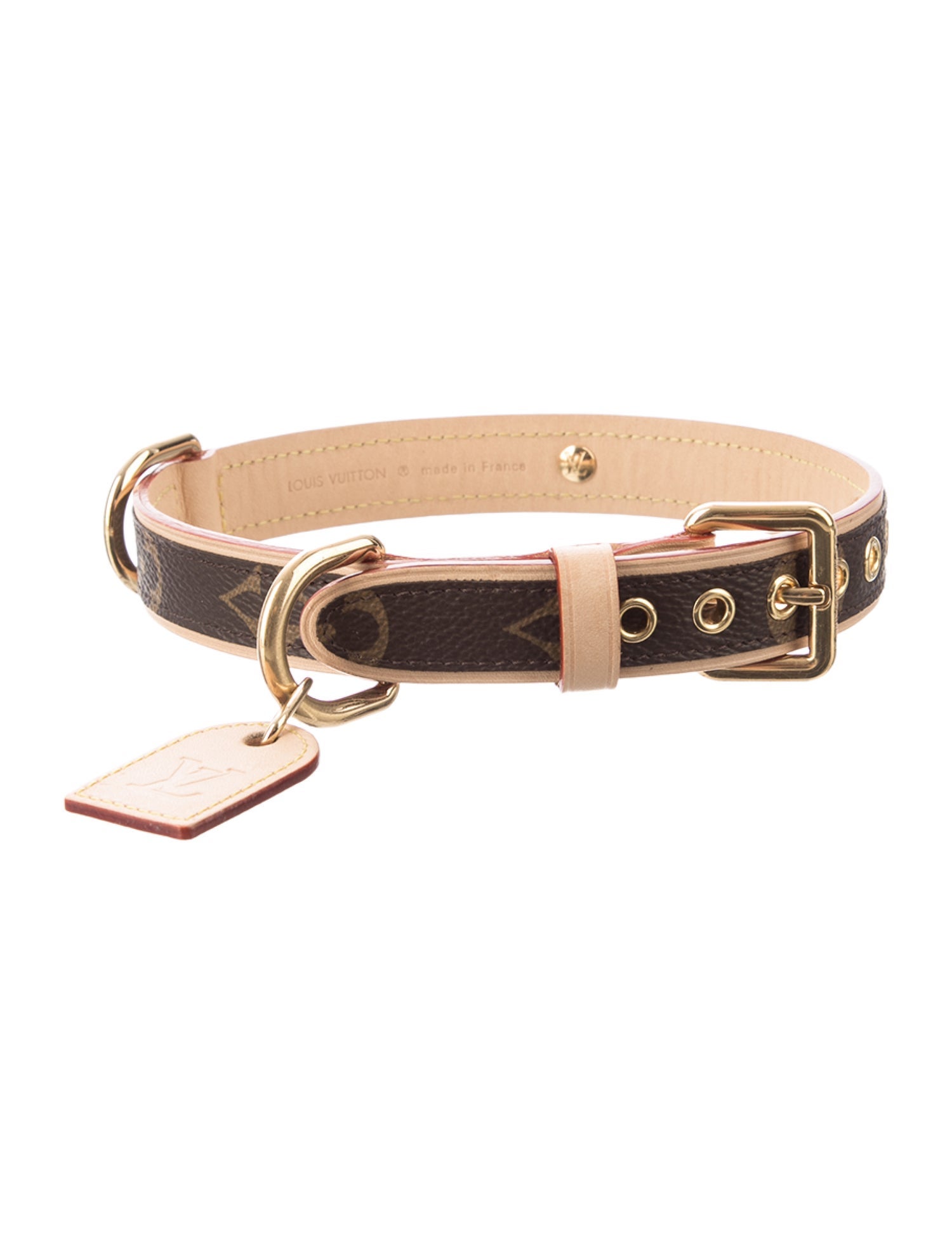 Louis Vuitton Monogram Dog Collar MM