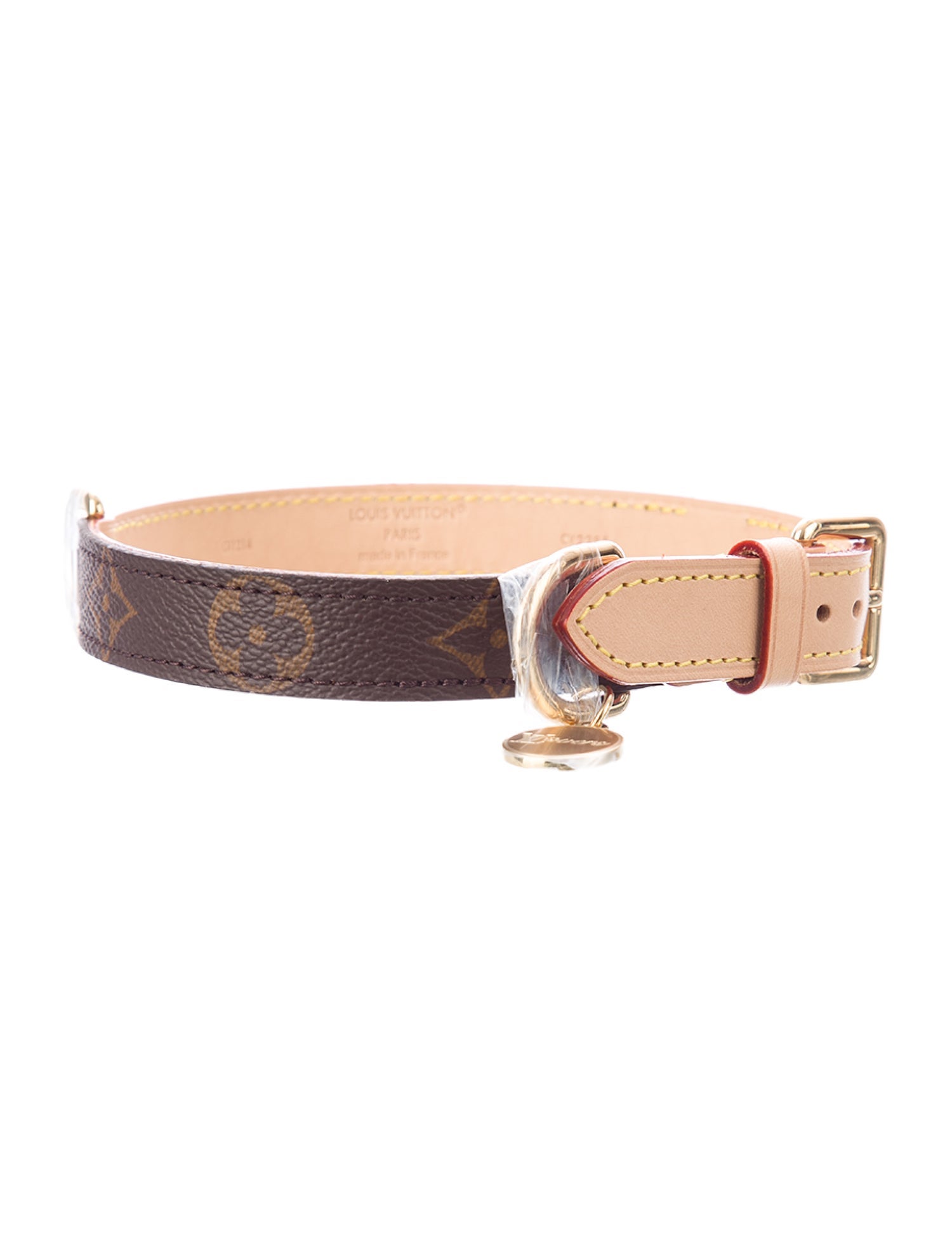 Louis Vuitton Monogram Dog Collar MM