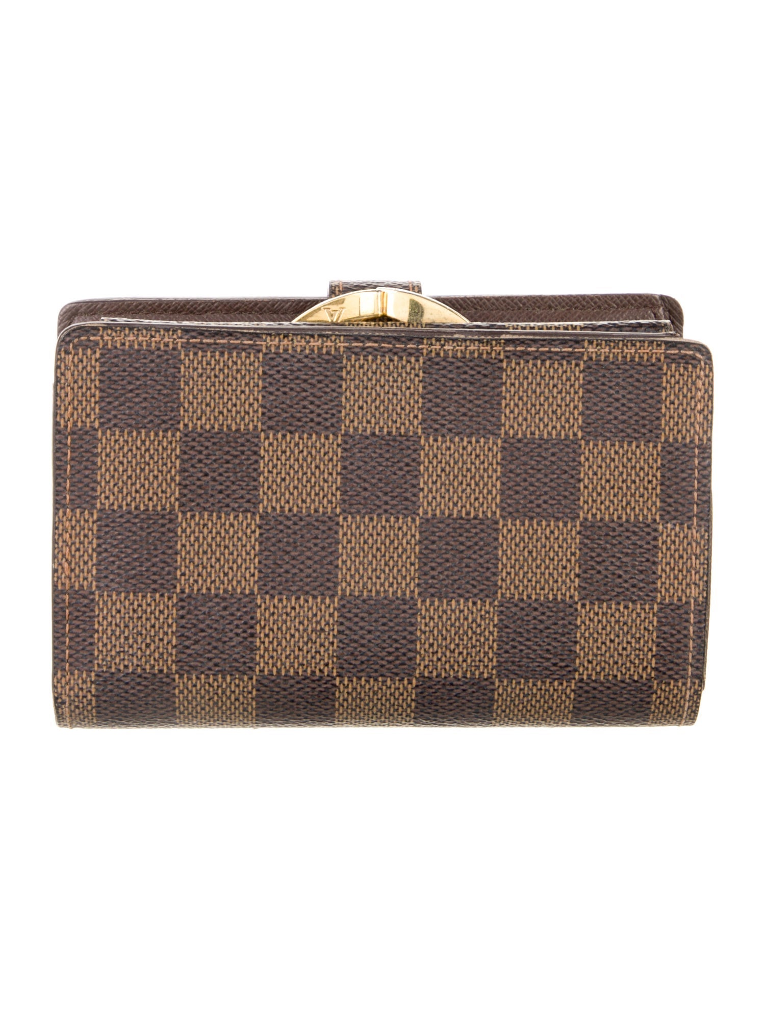 Louis Vuitton 2008 Damier Ebene Pattern French Purse