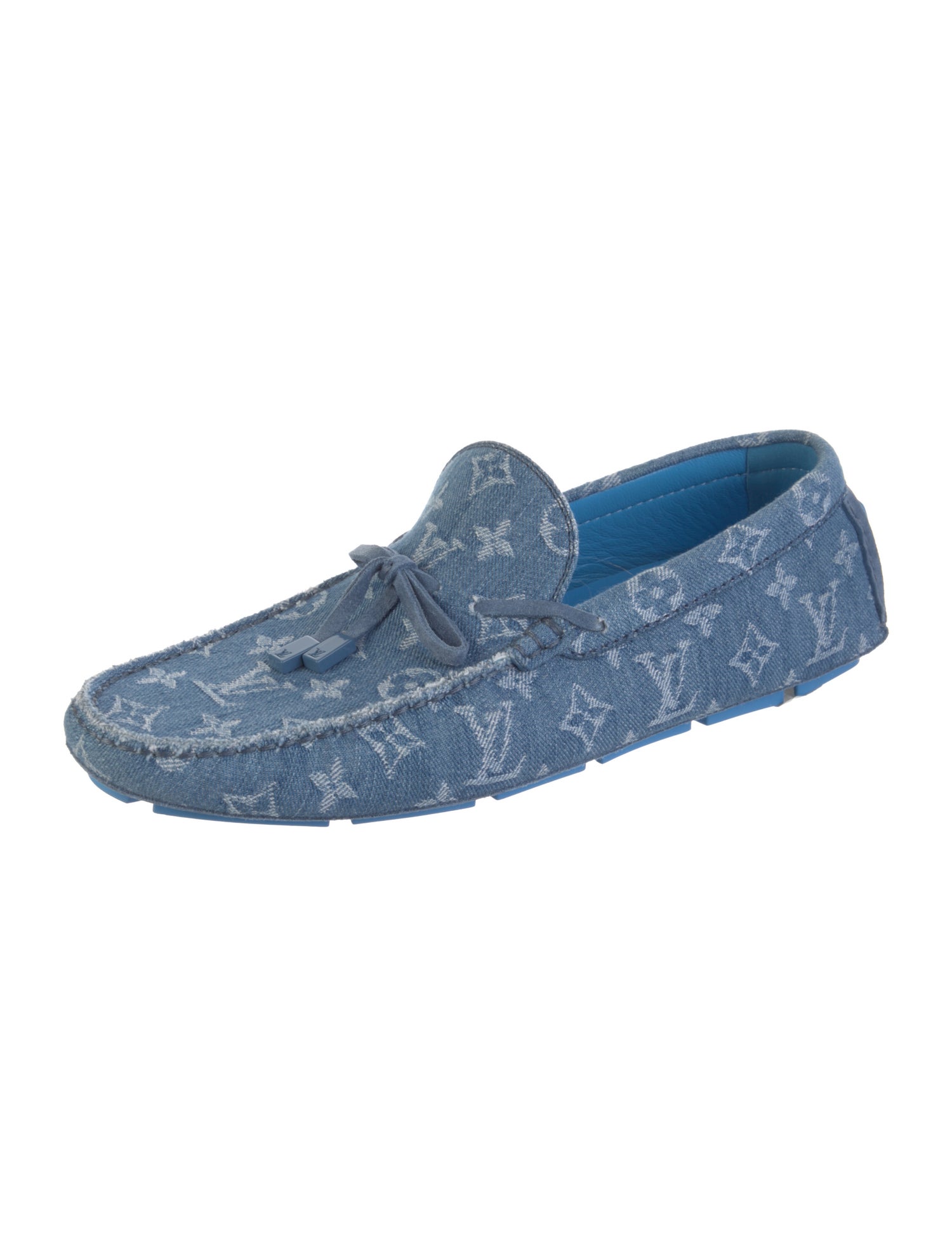 Louis Vuitton LV Monogram Denim Moccasins