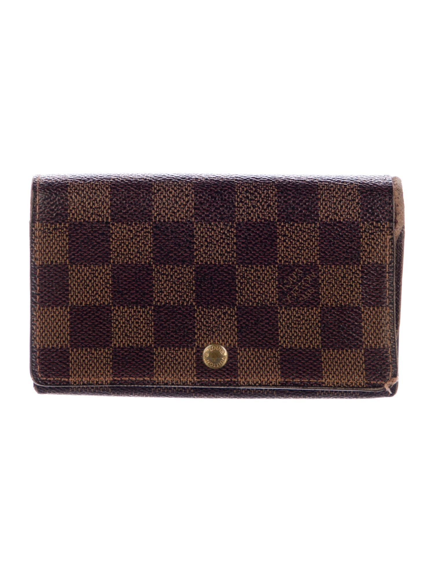 Louis Vuitton 2000 Damier Ebene Pattern Trésor Wallet