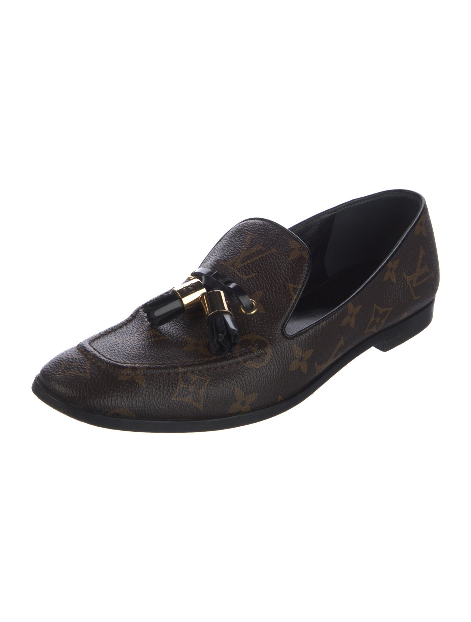 Louis Vuitton LV Monogram Tassel Accents Loafers
