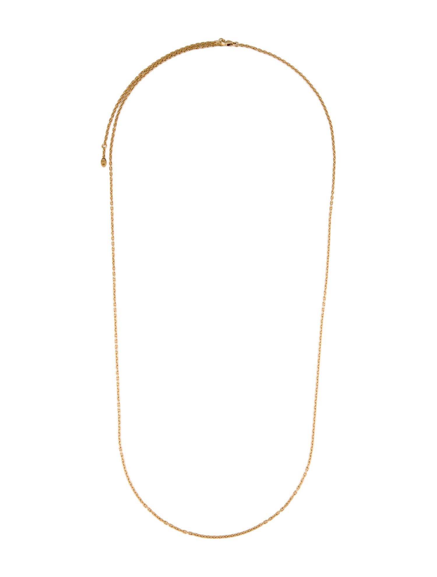 Louis Vuitton 18K Oval Link Chain Necklace