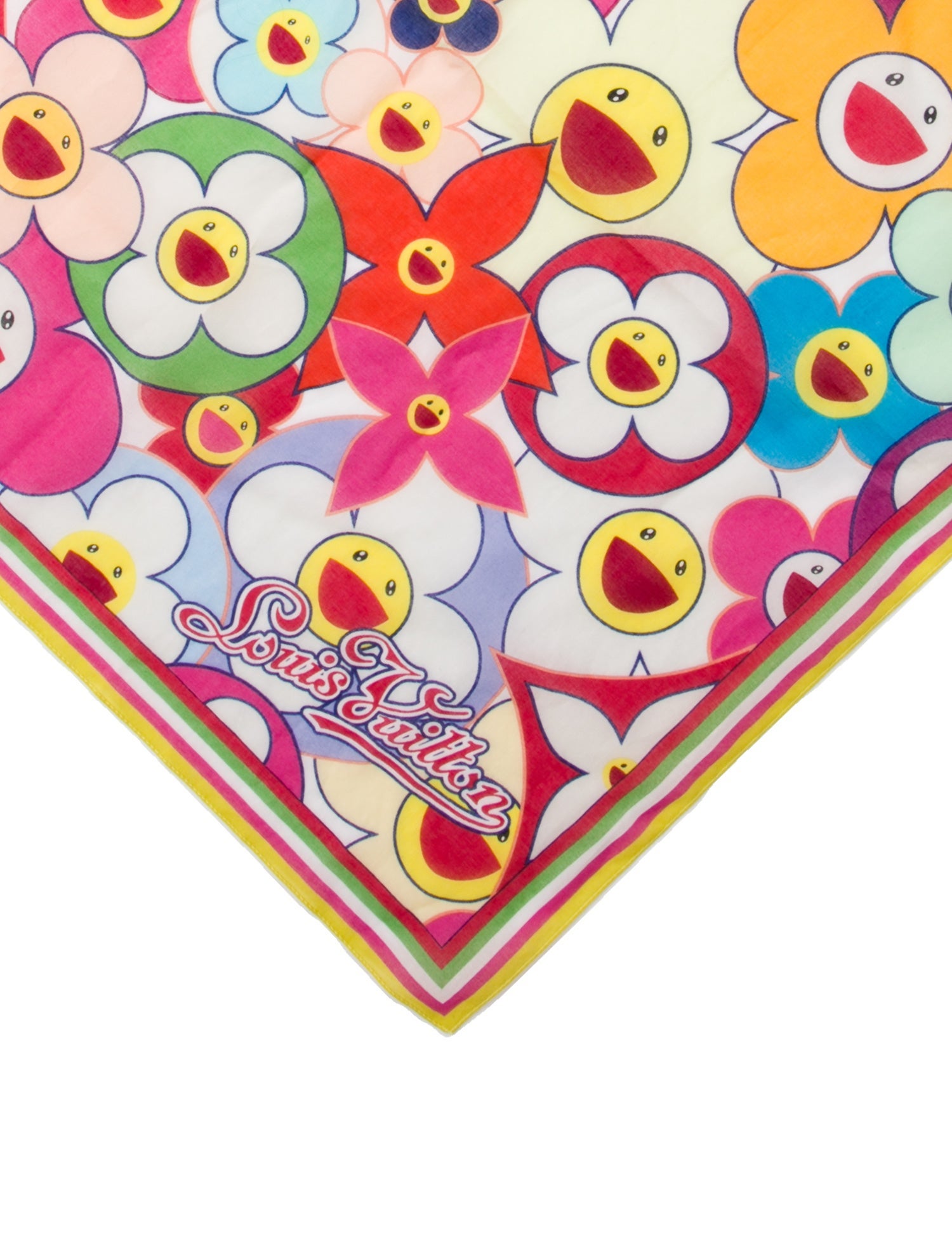 Louis Vuitton x Takashi Murakami Cosmic Blossom LV Monogram Bandana