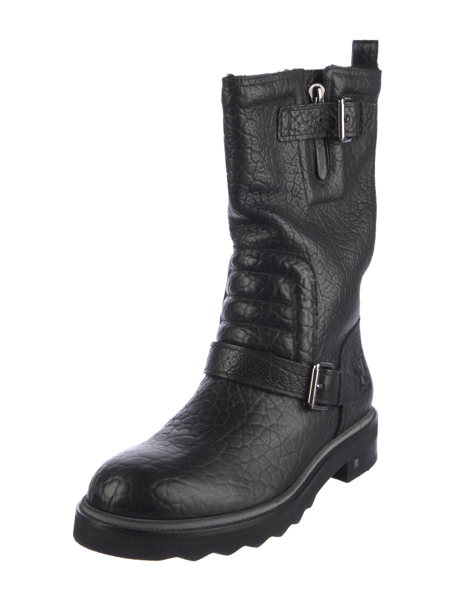 Louis Vuitton 2014 Embossed Leather Boots