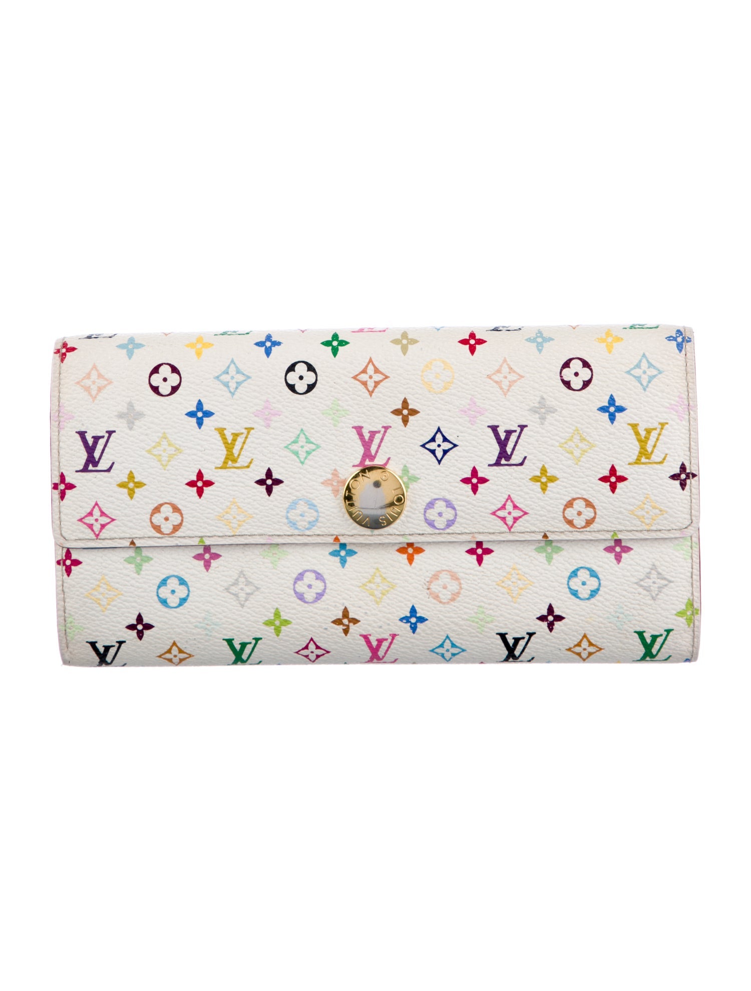 Louis Vuitton 2009 Multicolore Monogram Pattern Sarah Wallet