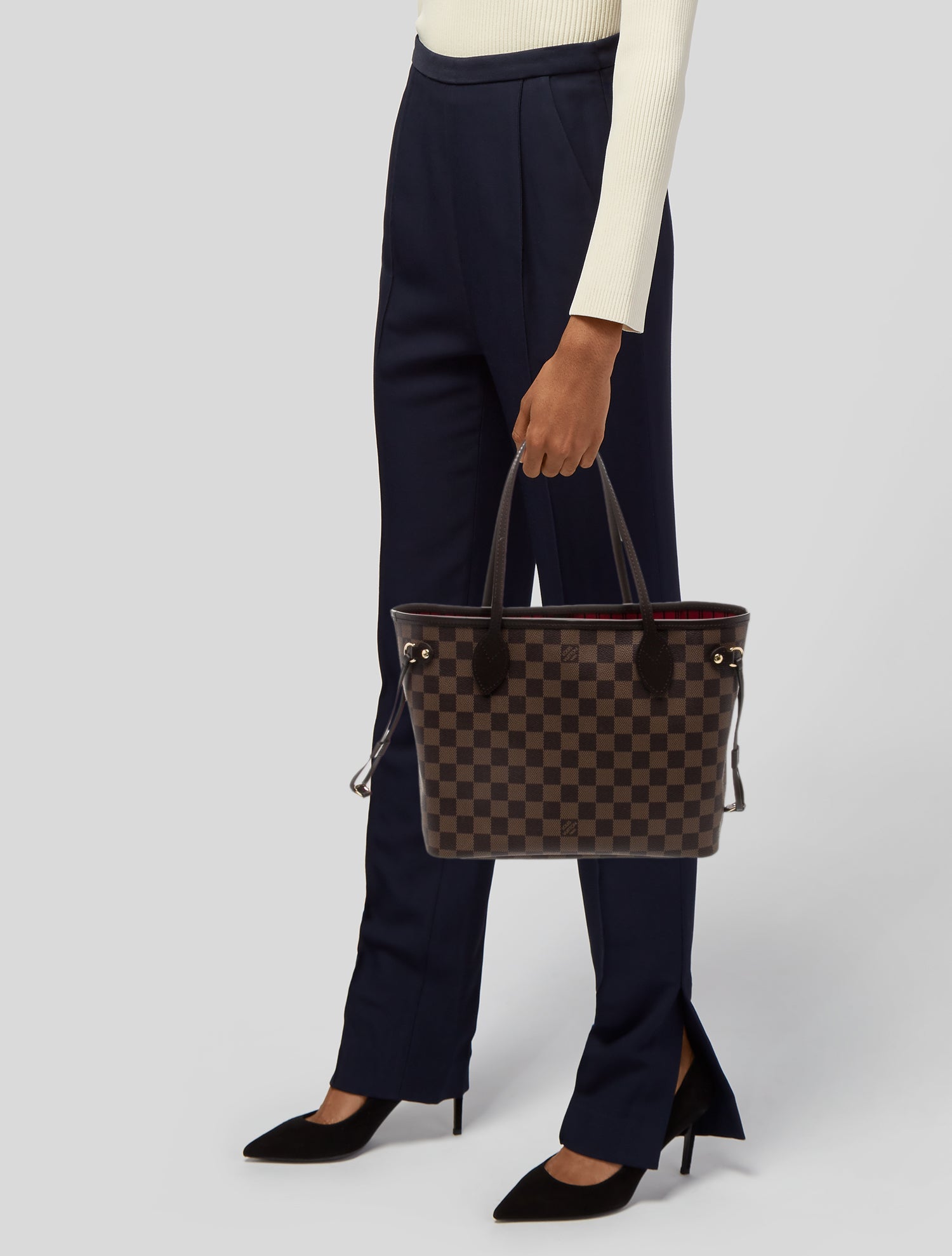 Louis Vuitton Damier Ebene Neverfull w/Pouch PM