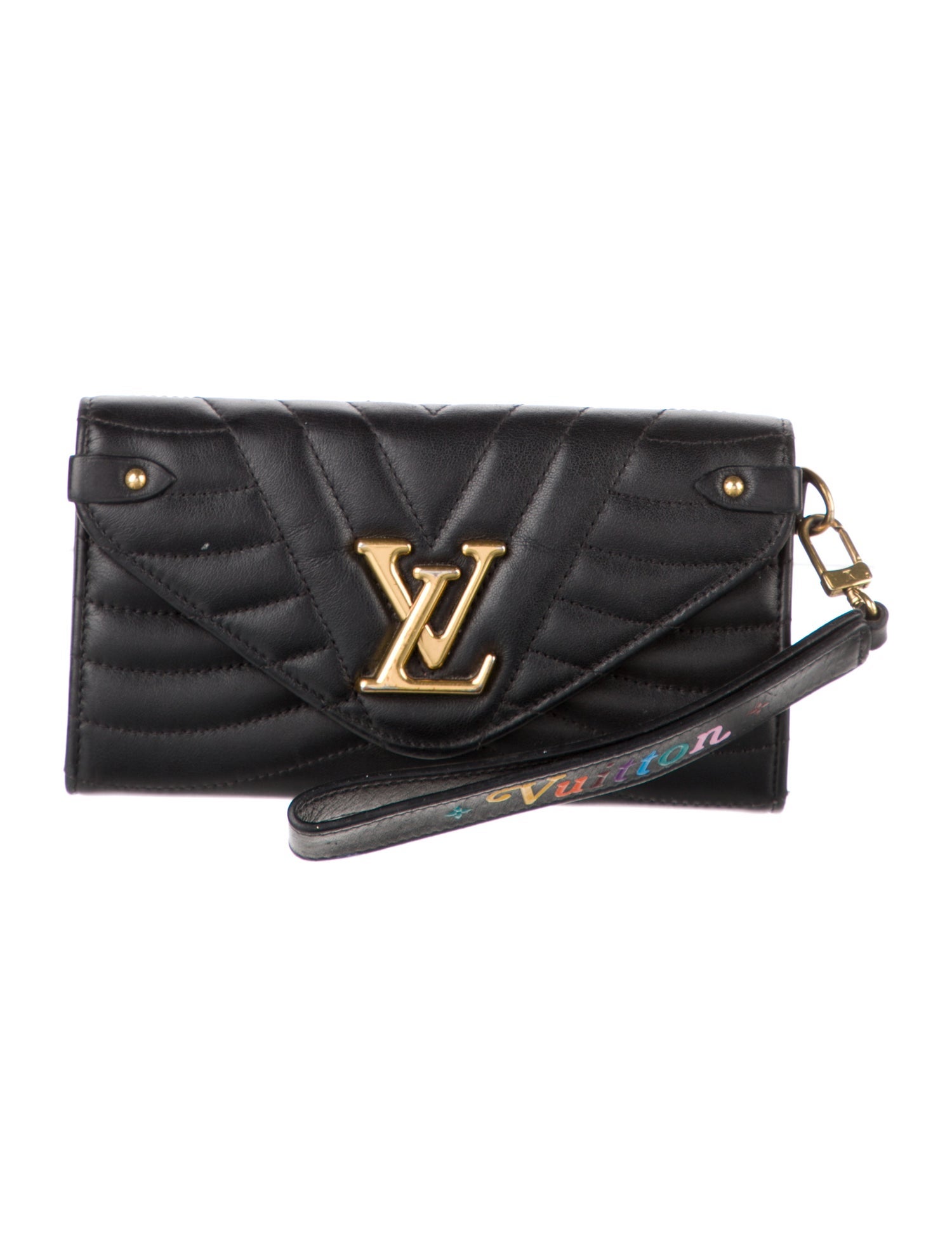 Louis Vuitton LV Monogram Leather New Wave Long Wallet