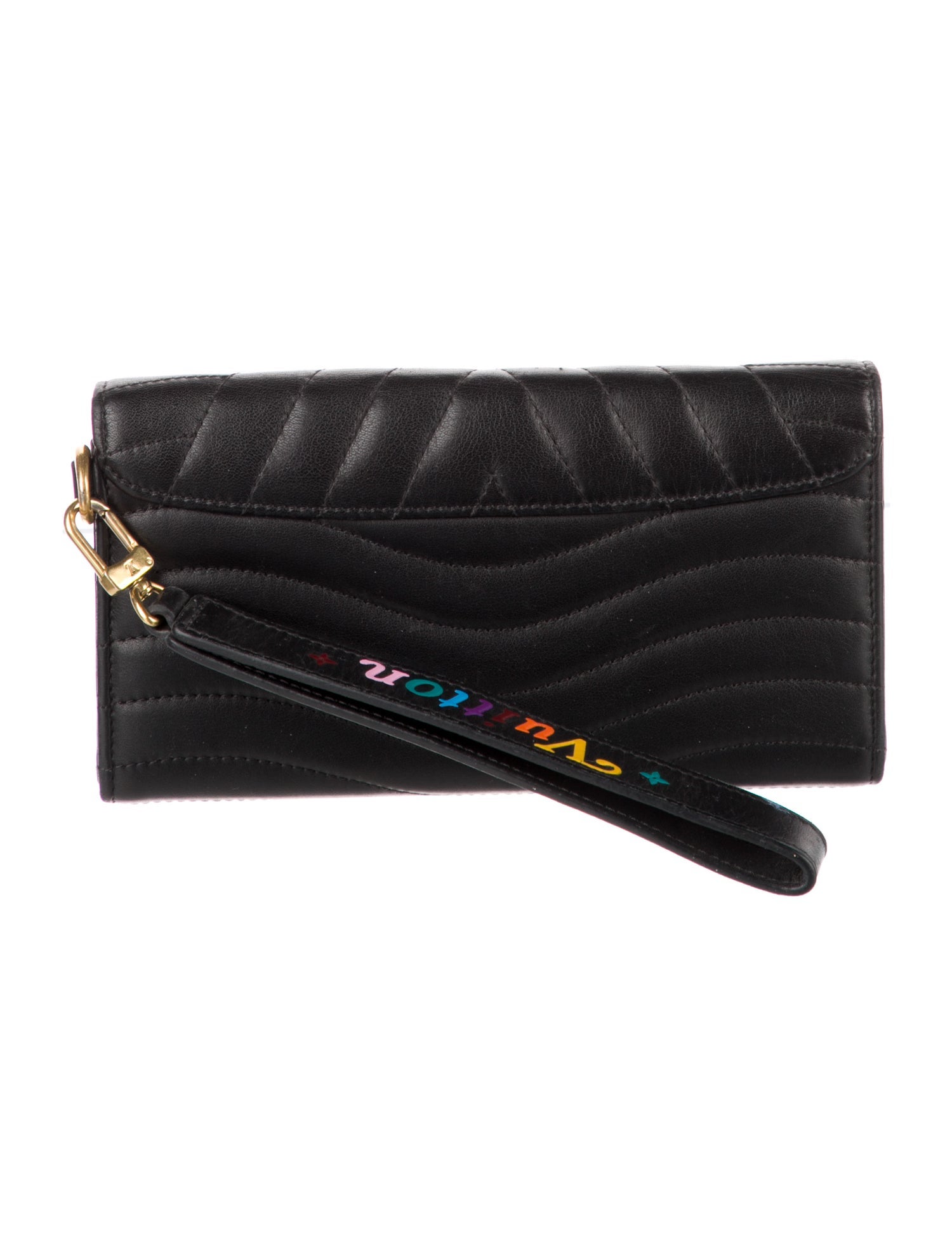 Louis Vuitton LV Monogram Leather New Wave Long Wallet